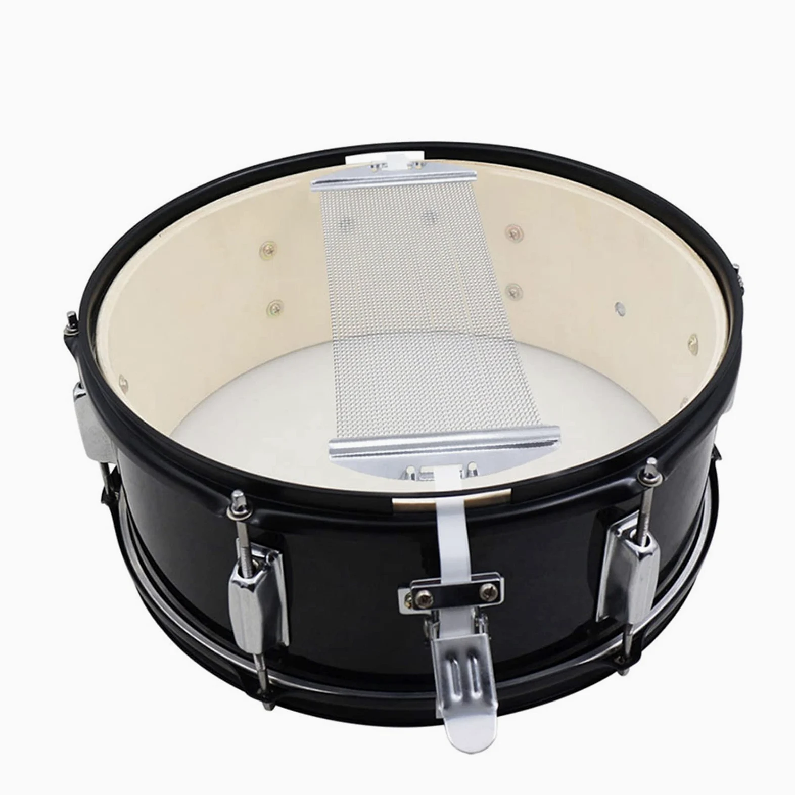 Set di Cavi per Rullante a 40 Fili con Molle in Acciaio Resistenti e Cinghie Nere, Accessorio di Ricambio Universale per Strumenti a Percussione Cajon per Batteria da 14 Pollici