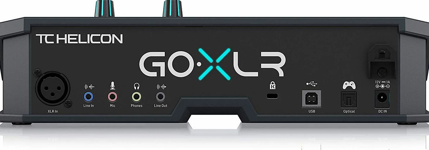 TC Helicon GoXLR Rivoluzionaria piattaforma di trasmissione online con mixer a 4 canali, fader motorizzati, scheda audio ed effetti vocali, ufficialmente supportata su Windows