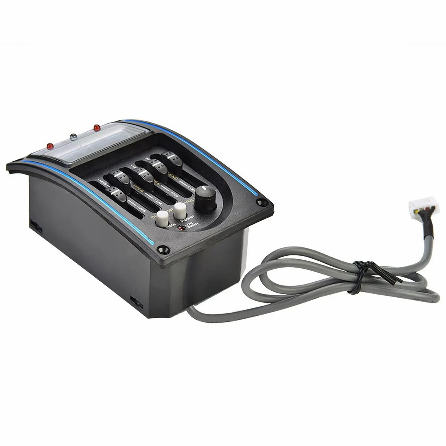 Equalizer per Guitar Pickup - Preamp con EQ a 5 Banche, Sistem di Tuning Piezo con Display LCD per Chitarra