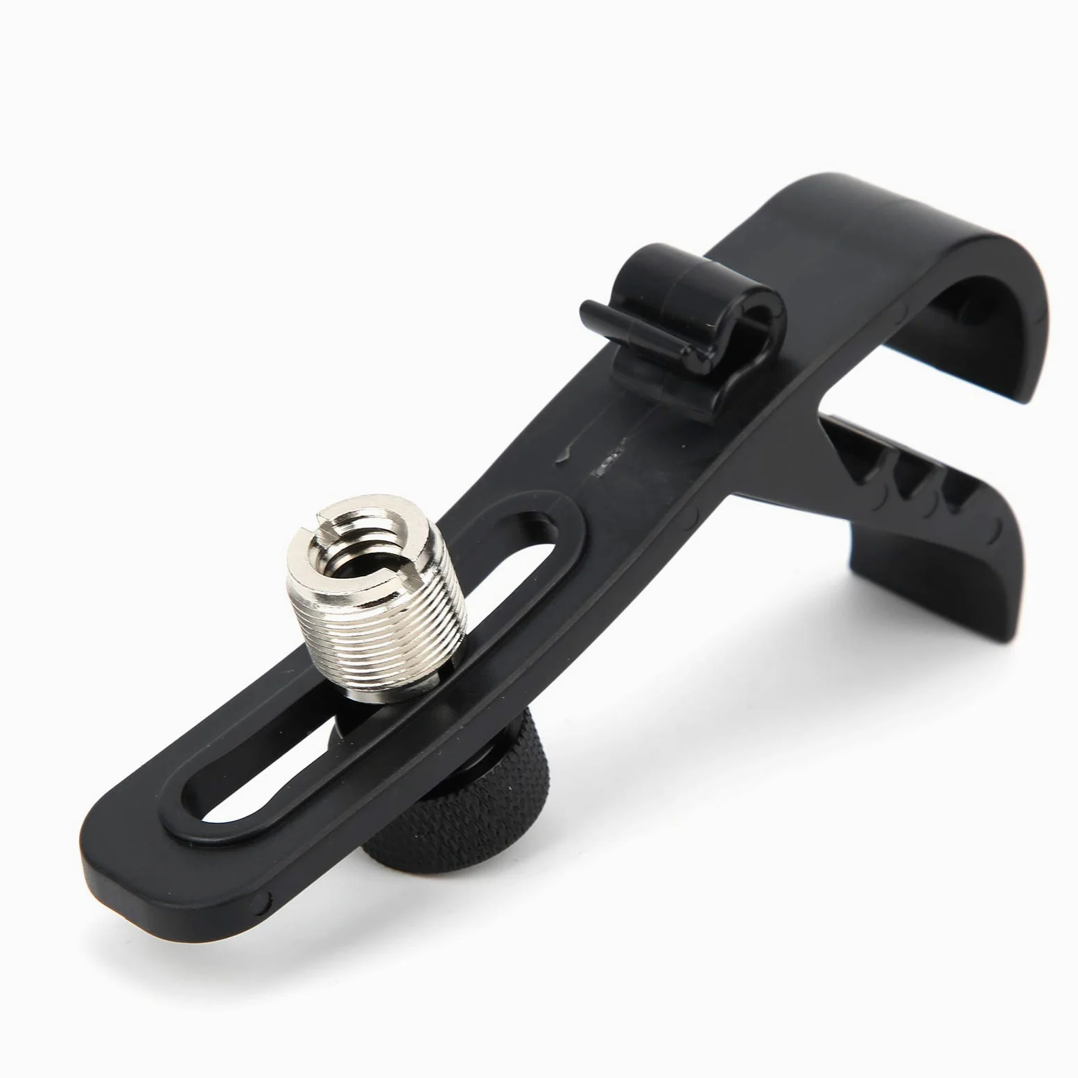 Clip Microfono per Batteria, Supporto Regolabile con Morsetto Antiurto per Tamburo e Strumenti Musicali, Montaggio Semplice, Set da 4 Pezzi, Fissaggio Durevole e Robusto per Batteristi e Musicisti