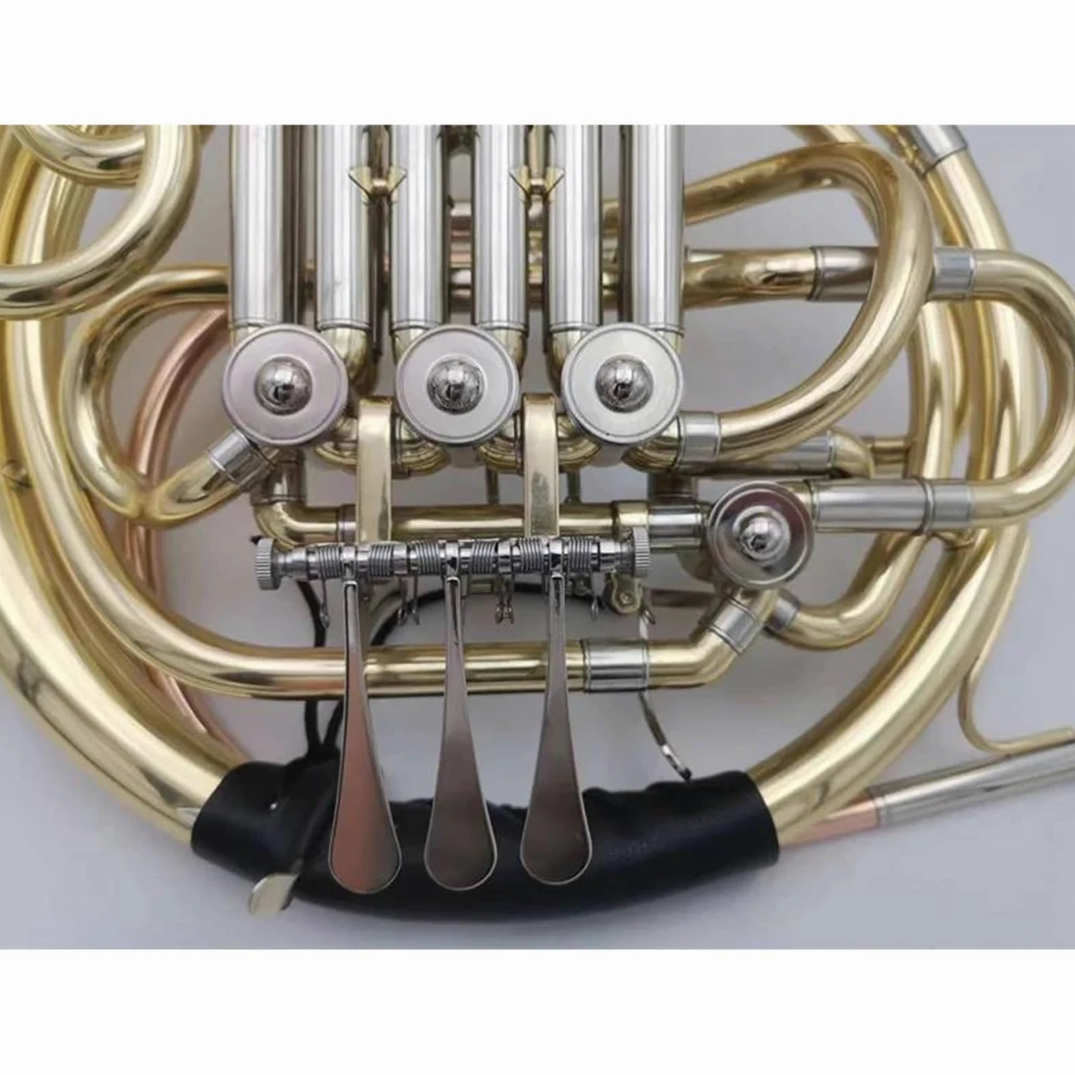 corno francese strumento musicale Corno Francese Doppio 4 Tasti Fa/Sib Strumento Musicale In Ottone Con Custodia A Forte Penetrazione