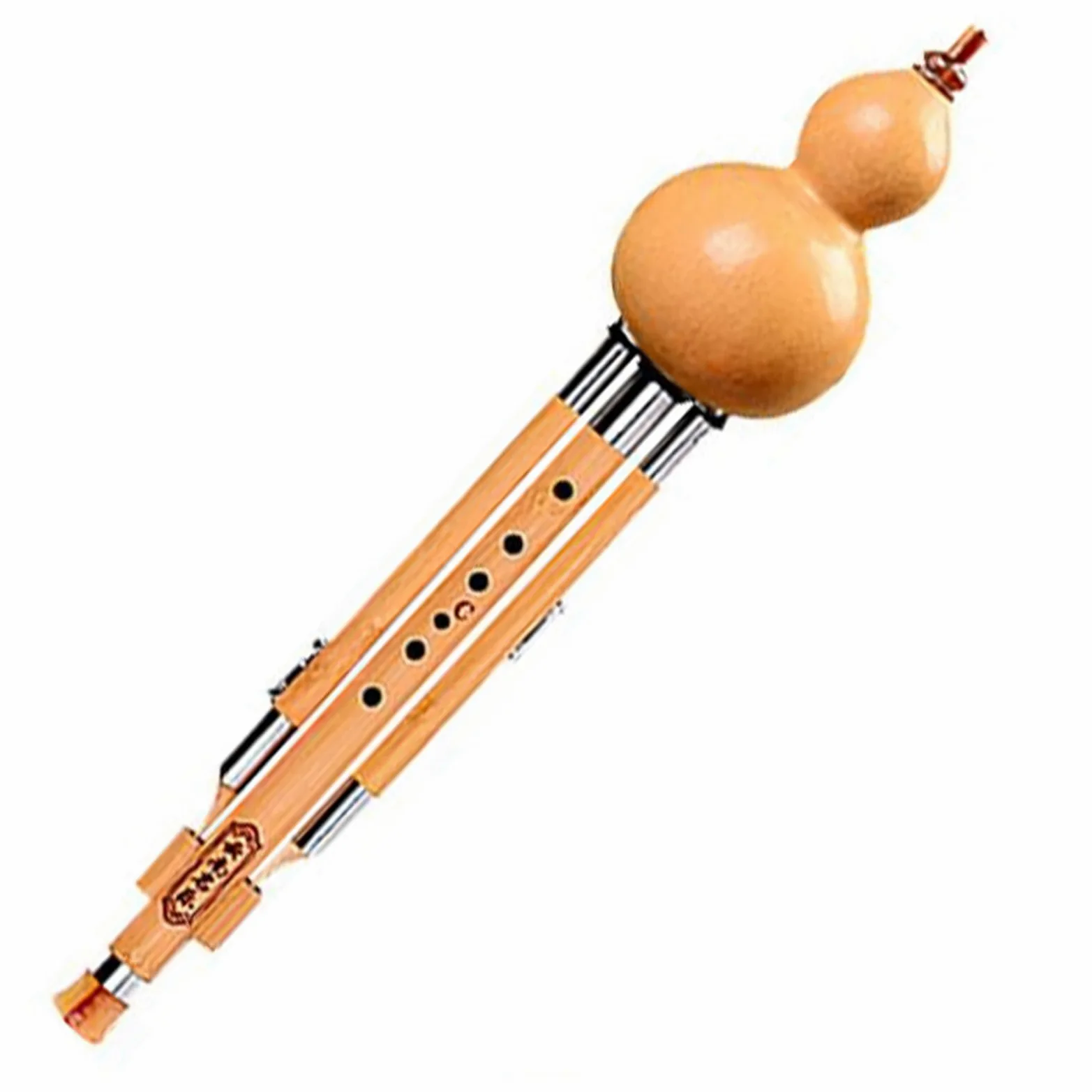Strumento Musicale Hulusi C Down B Cucurbit Hulusi Strumento for Prestazioni Professionali Adatto a Principianti e spettacoli Professionali(F Key)