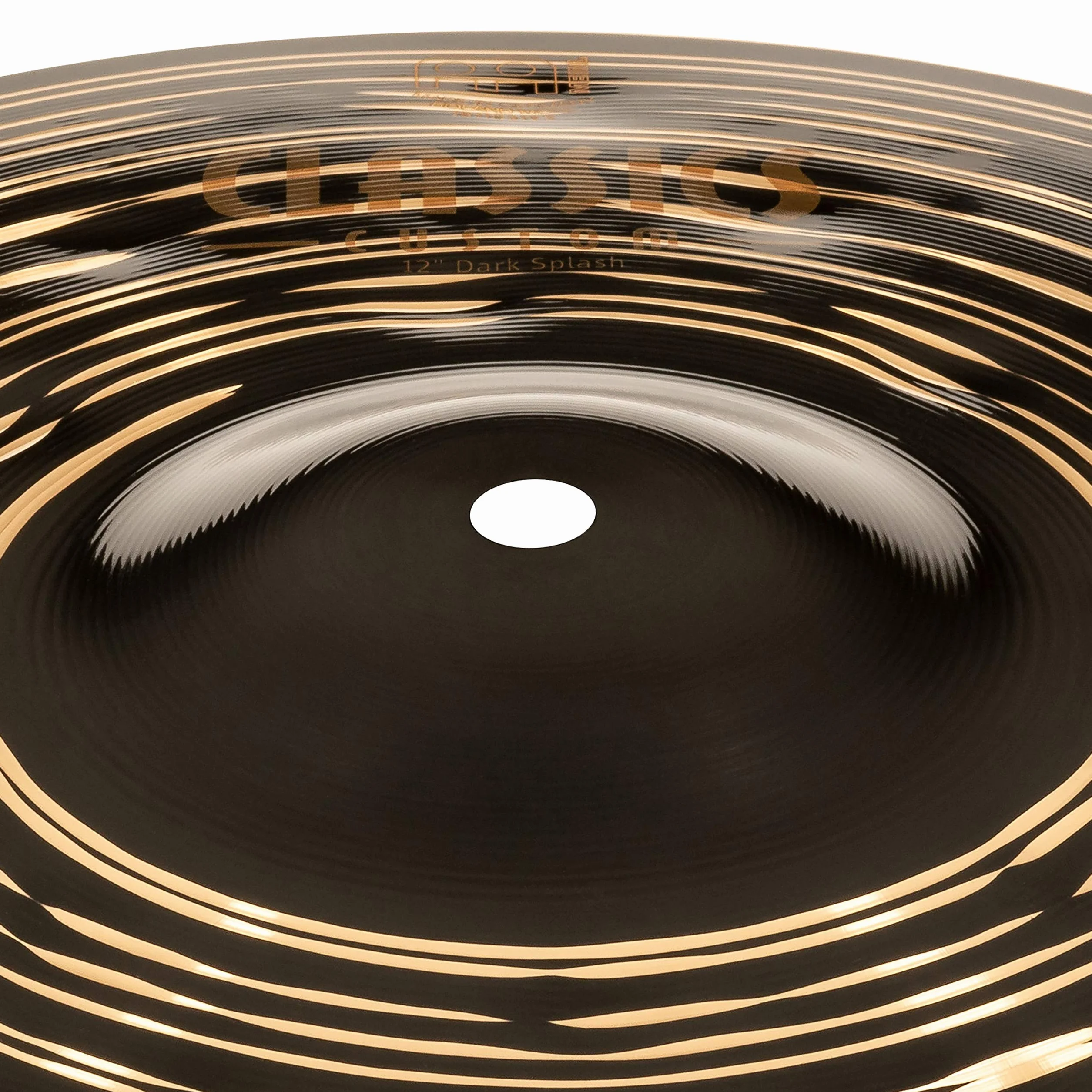 Meinl Cymbals Classics Custom Dark Piatto Splash 12 pollici (30,48cm) per Batteria - Bronzo B12, Finitura Scura, Prodotto in Germania (CC12DAS)
