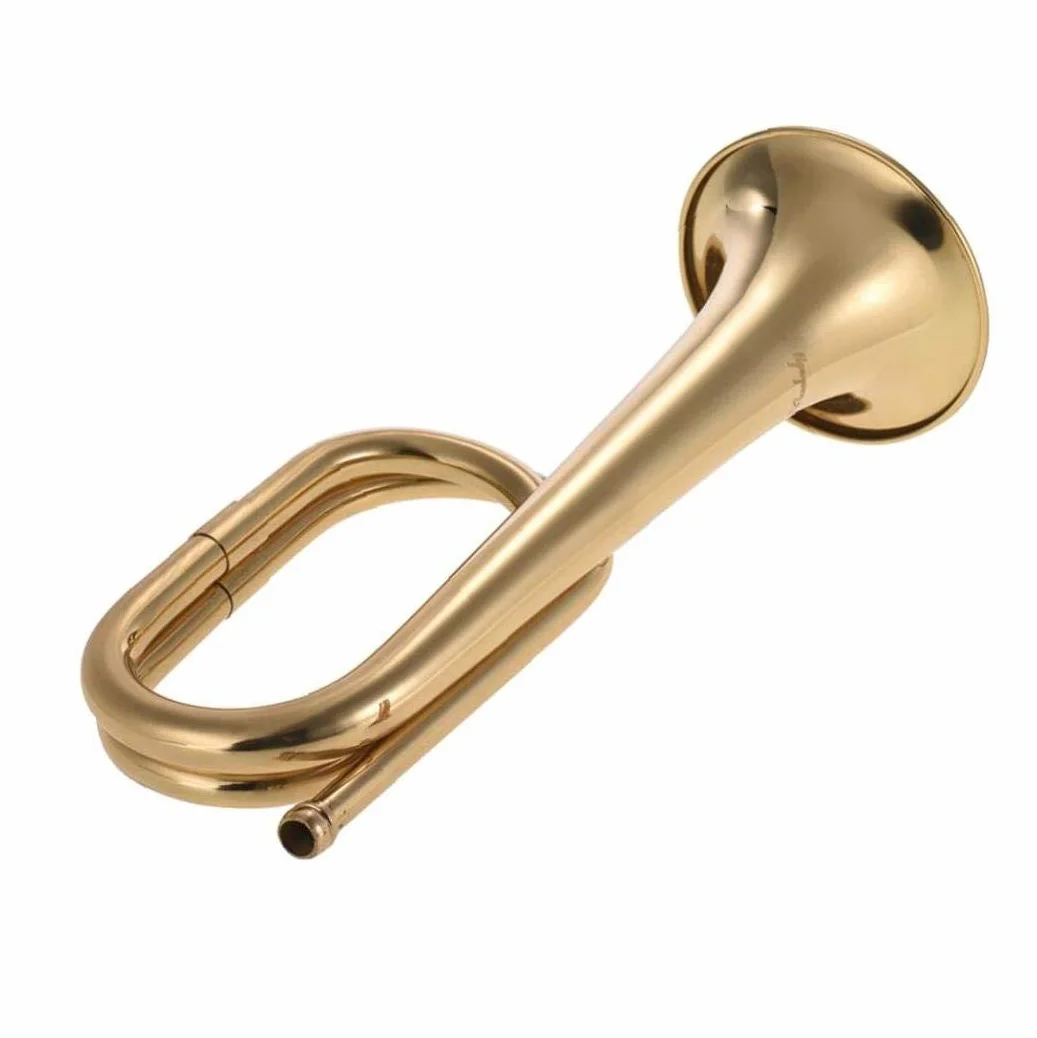B Flat Bugle Call Tromba Cavalleria Corno Ottone con boccaglio per School Band