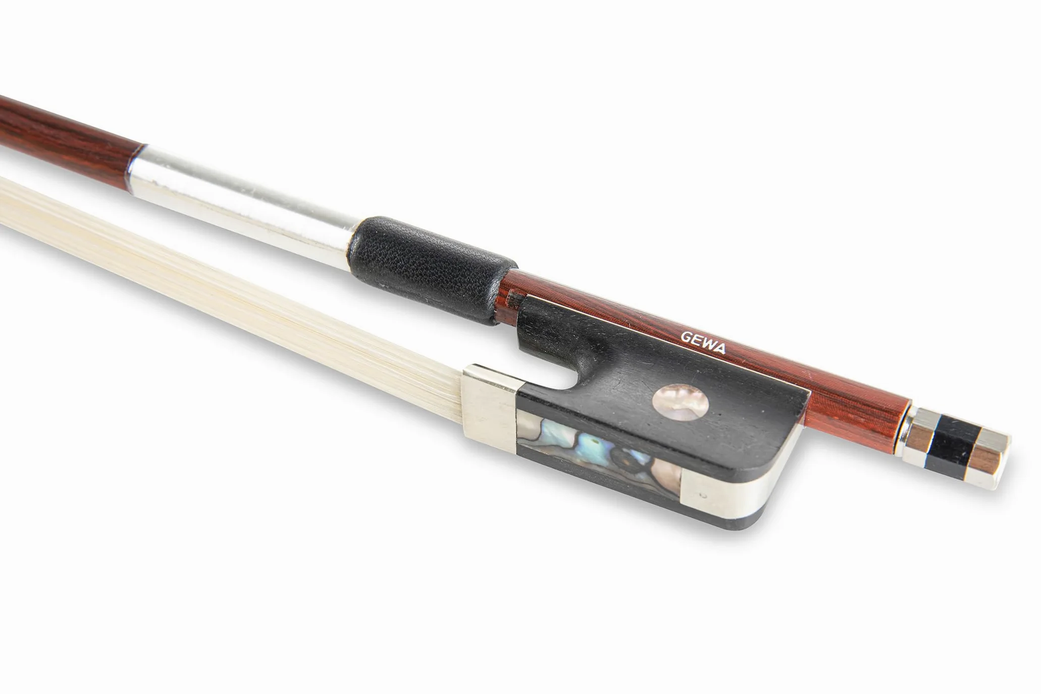 GEWA Archetto per violoncello Carbon Student 4/4 - Aspetto legno Marrone scuro - Tallone in ebano - Crine naturale
