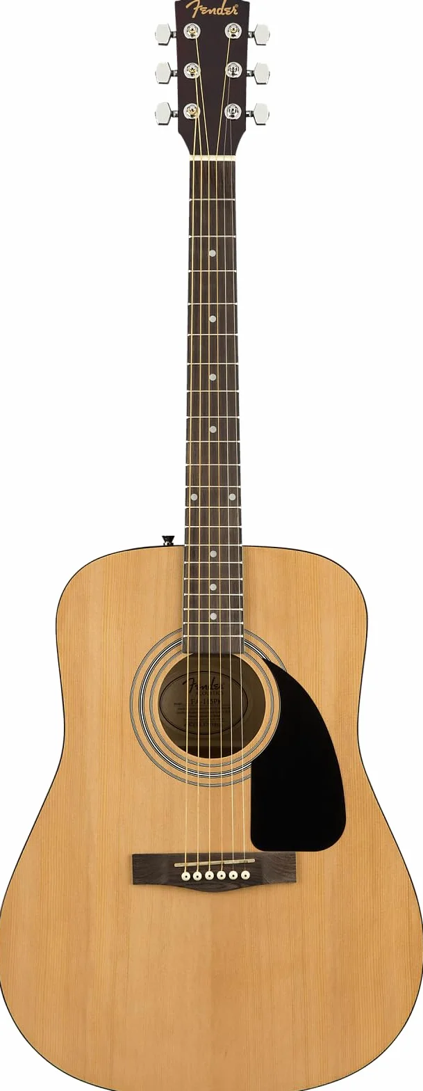Fender FA-115 Dreadnought Set Chitarra Acustica, Tastiera in Noce, con Custodia Trasportabile per Chitarra, Cinghia, Mediatori, Corde, Lezioni Online, Naturale