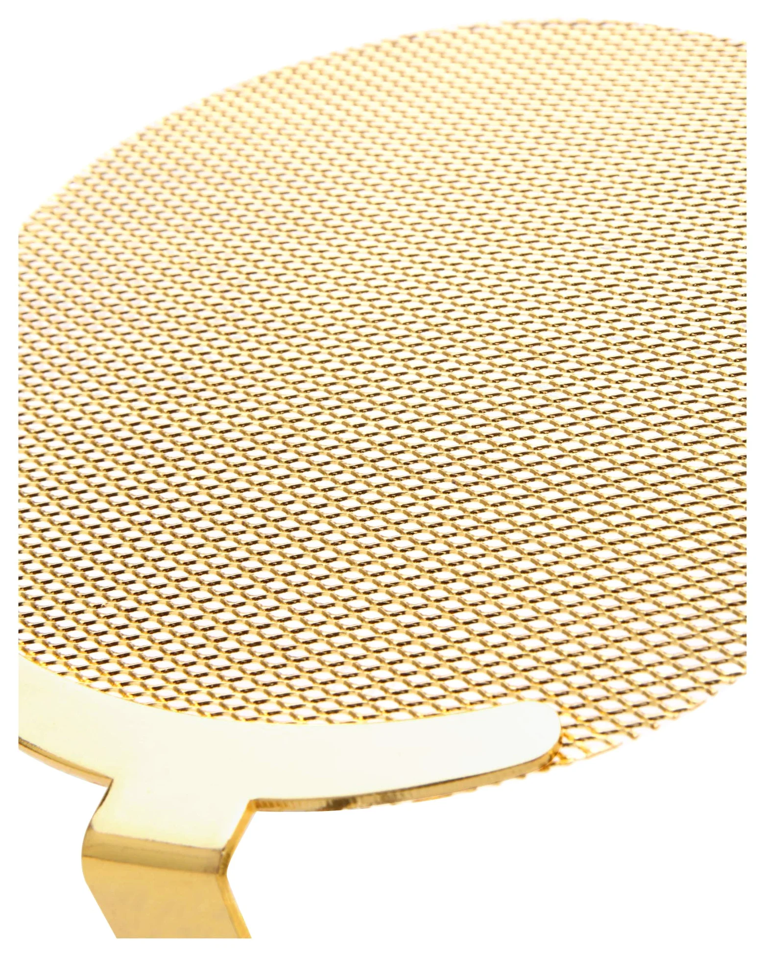 Pronomic PK-20G Parabrezza Professionale (Popkiller da 13,5 cm per registrazione, membrana metallica placcata oro, con morsetto e collo d'oca)