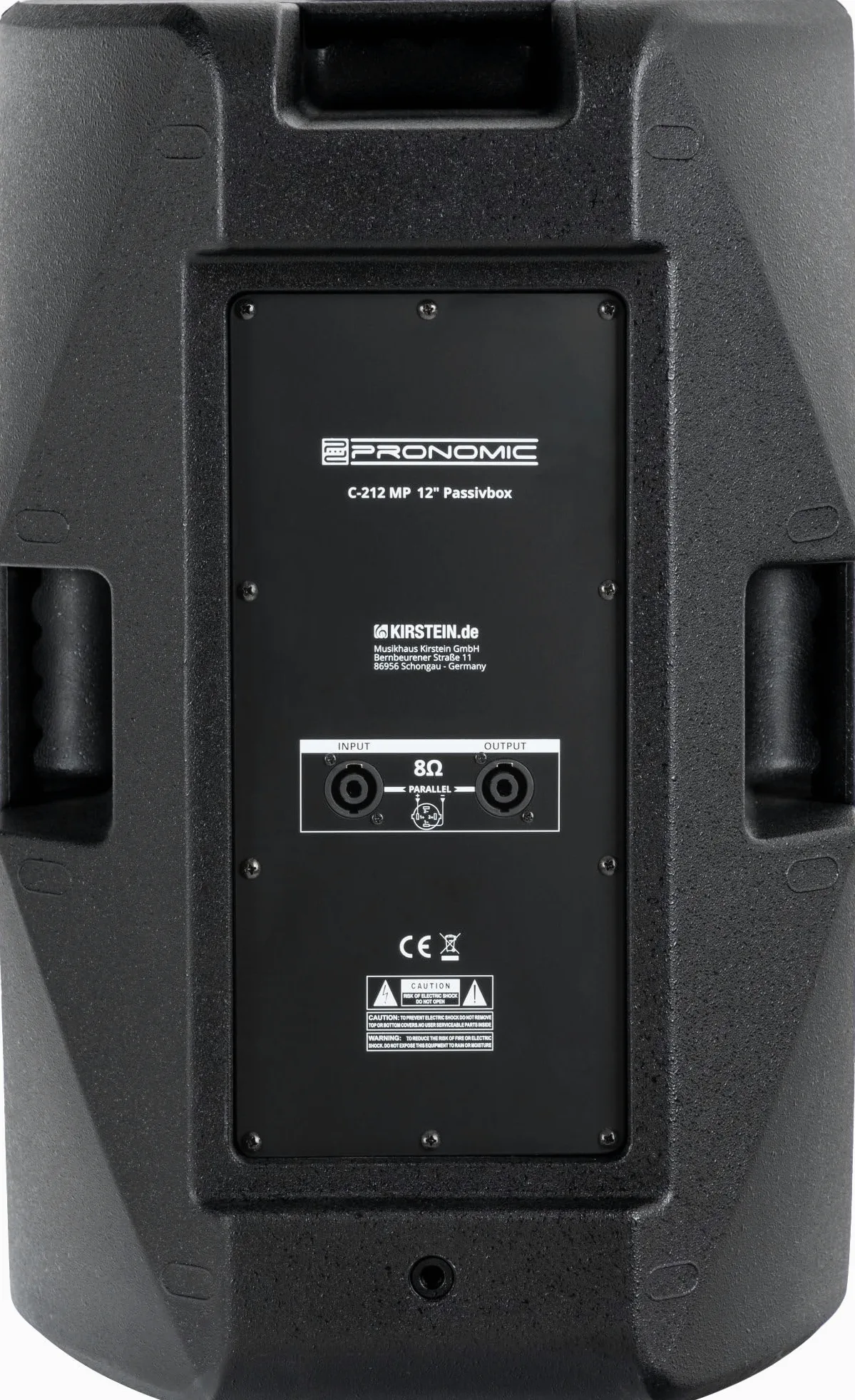 Pronomic C-212 MP 12" Set Stereo di Casse Passive - 2 casse passive 2-vie - Potenza: 300 Watt ciascuna (RMS), 1200 Watt (Peak) - Impedenza: 8 Ohm - Livello massimo di pressione sonora: 126 dB - Nero