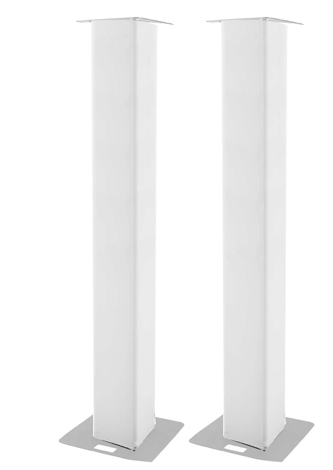 Coppia di cover totem in spandex, truss cover 30 x 30 cm, scelta di 5 altezza (bianco, 300 cm di altezza)