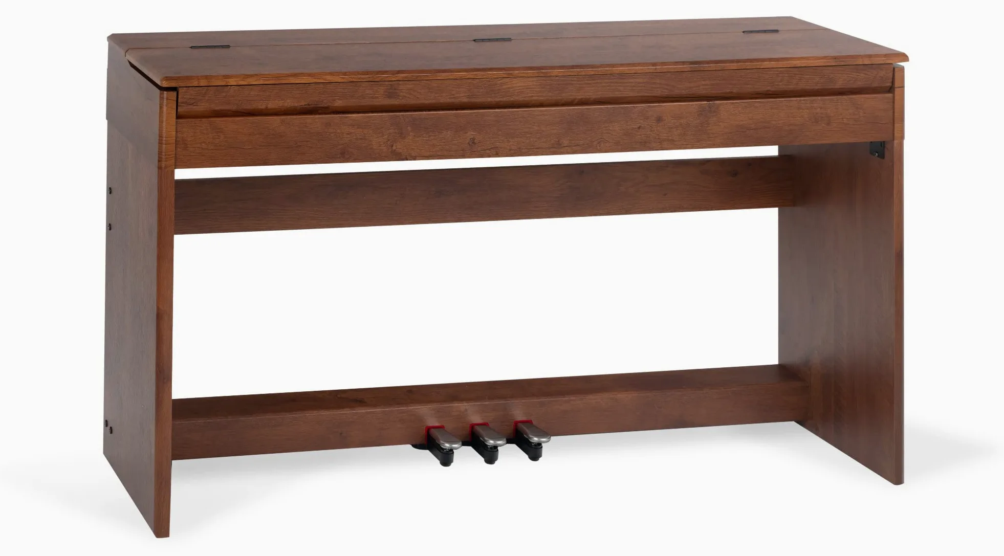 McGrey DP-18 WN Pianoforte Digitale Noce Opaco - 88 Tasti Tastiera con azione a martello - Pianola musicale con USB, 128 suoni, 128 polifonie, 3 pedali - Piano digitale per scuola