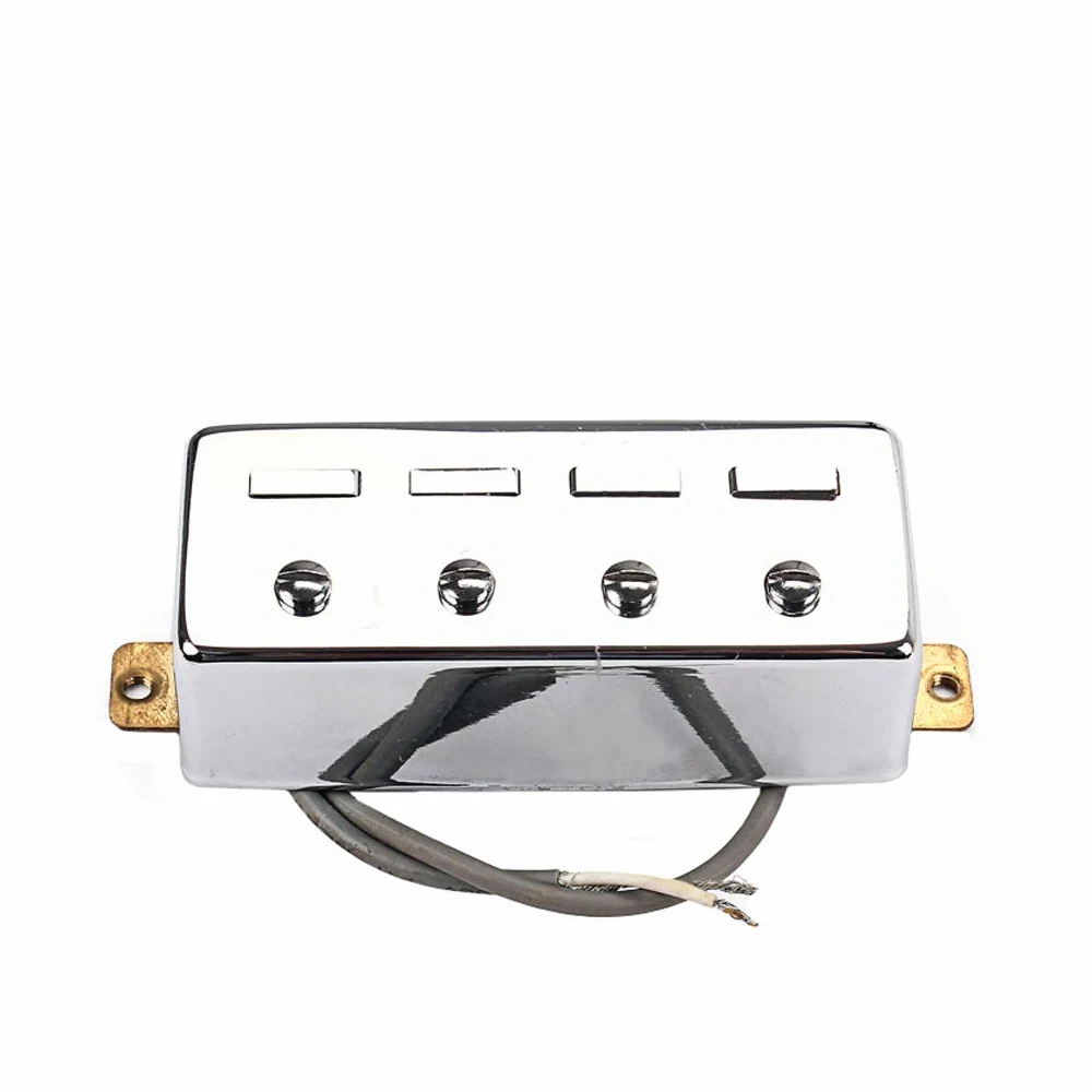 Alnicov Pickup Humbucker per basso a 4 corde, argento