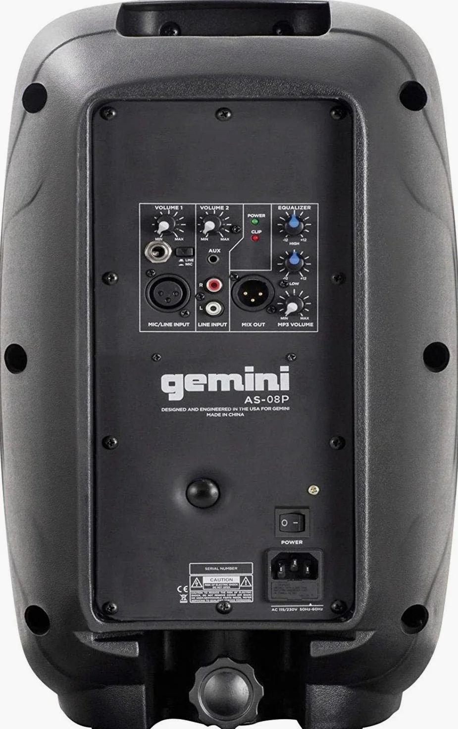 _gemini_ AS 08P - diffusore attivo a 2 vie 8" con 500 watt di picco per feste e karaoke
