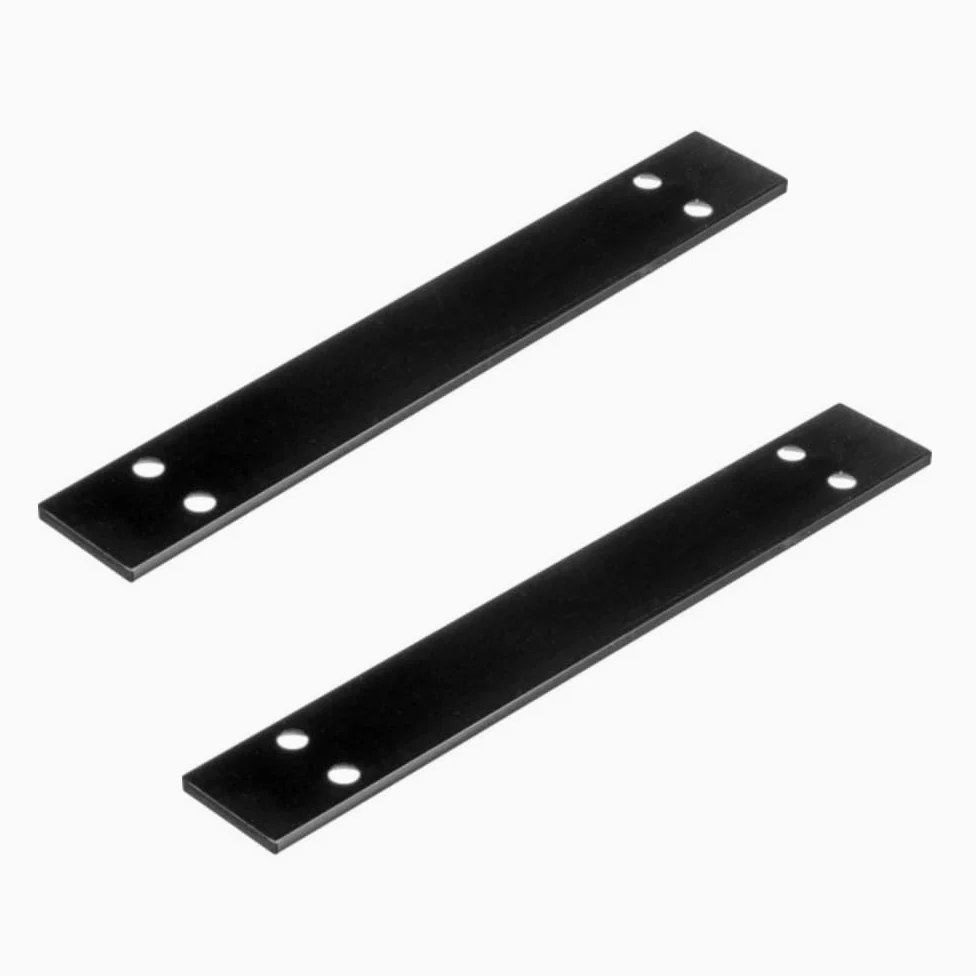 Kit staffa di montaggio a rack 1U adatto per ricevitori microfonici wireless Shure SLX4 SLXs SLXD4, kit di montaggio a doppio rack in metallo, nero