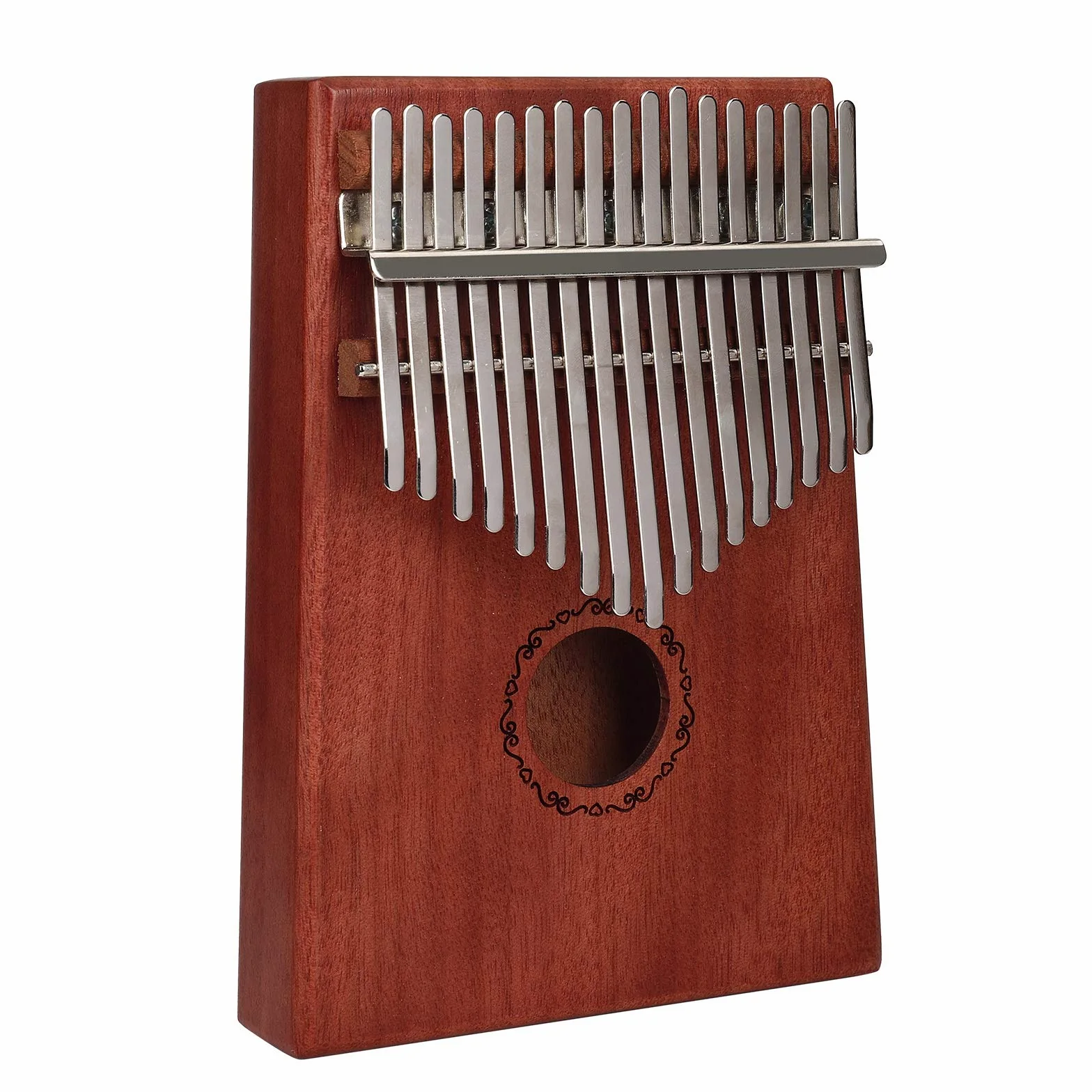 Kalimba 17 Tasti Thumb Piano Marimbe Piano Strumento Musicale con Carry Bag Libro di Musica Adesivi in Scala Tuning Hammer per Music Lover e Principianti