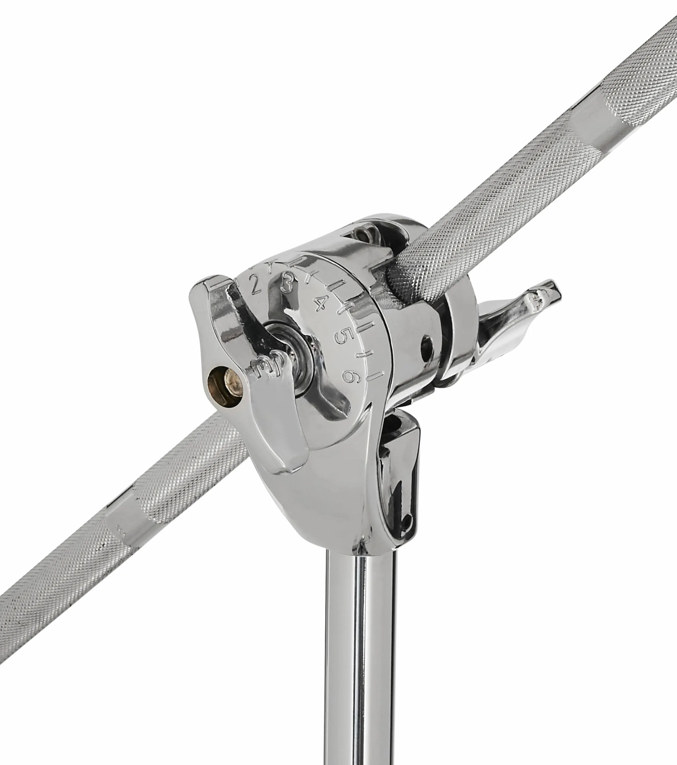 Drum Workshop Drums Serie 3000: stand a giraffa per piatti, rinforzo singolo, cromato