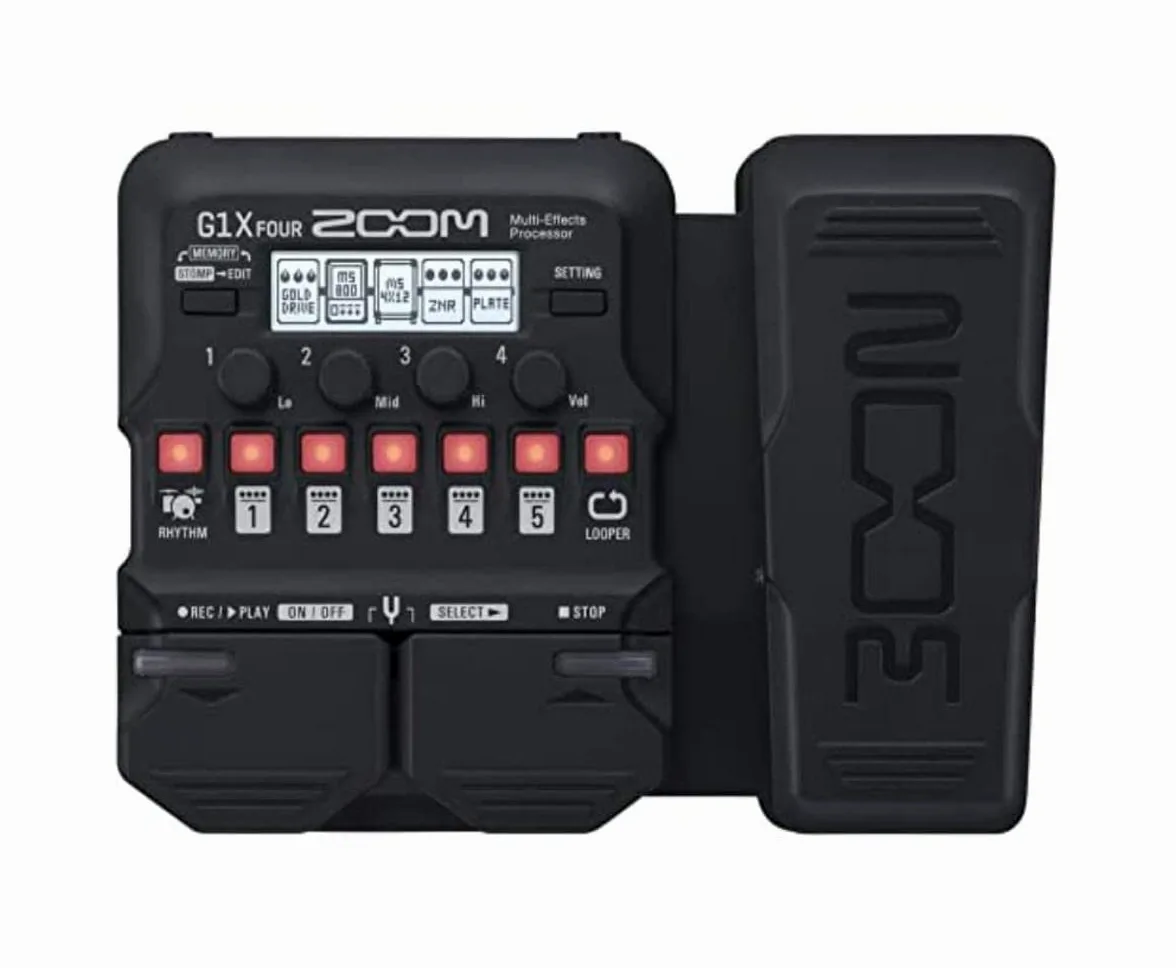 Zoom - G1X FOUR - pedaliera multieffetto, amp-simulator per chitarra con pedale d'espressione
