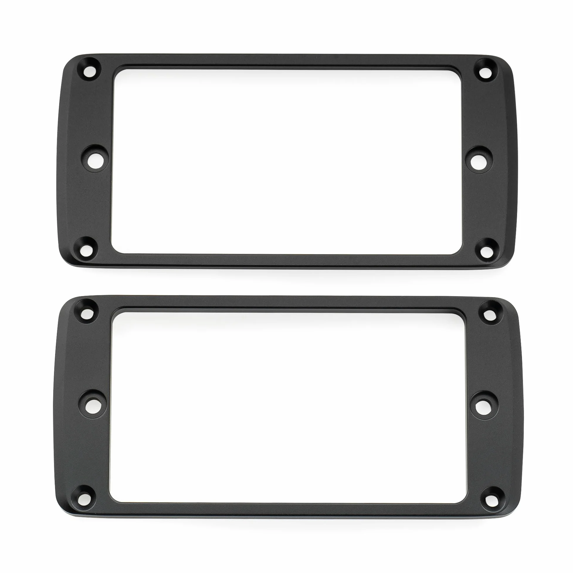 Musiclily Ultra Fondo Piatto Smussato Set Mascherina Pickup Humbucker in Alluminio per Chitarra Elettrica Epi SG, Nero (3mm+5mm)