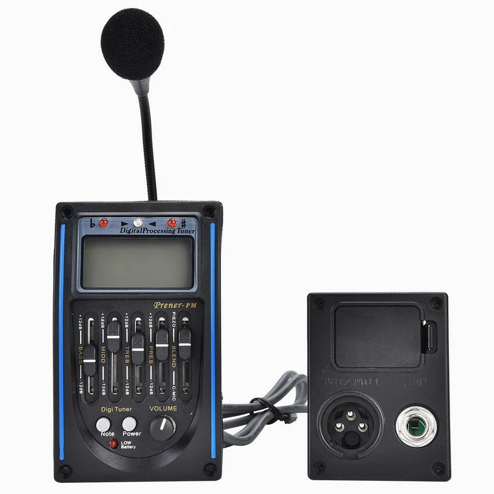 Preamplificatore Chitarra Sintonizzatore Digitale Equalizzatore 5 Bande Pickup per Chitarra Equalizzatore Pickup per Chitarra