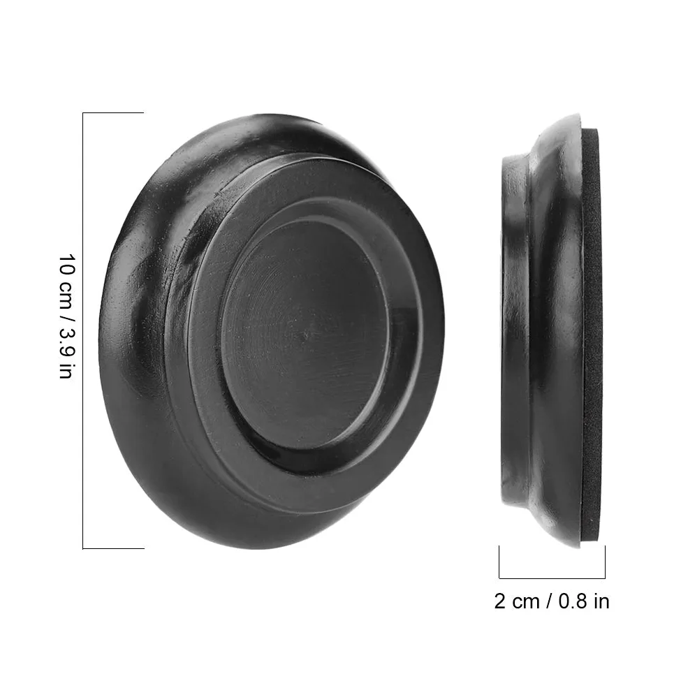 Dilwe Pattini per Pianoforte Dritto, 4 Pattini Rotondi in Legno, Accessorio per Pianoforte Dritto