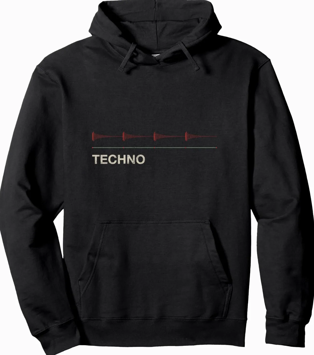Sintetizzatore Kick Techno Audiowave Analog Synth Producer Felpa con Cappuccio