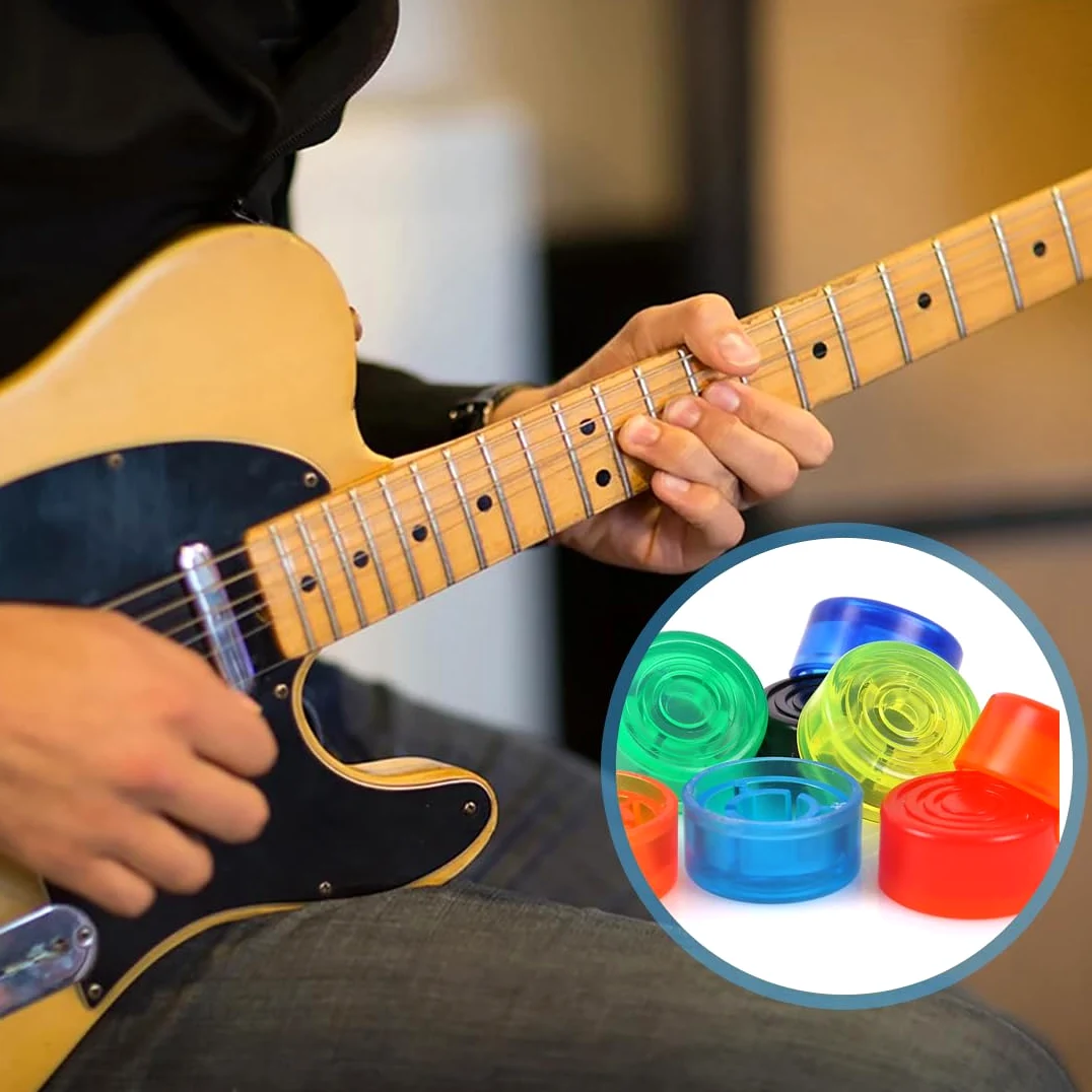 NHP Pedaliera Chitarra,12 Pezzi Copri Pedale per Chitarra Tappo di Protezione Pedale con Interruttore per Chitarra,Pedalboard,Tappi per Effetti,Pedaliere e Chiodi Effetto per Effetti a Pedale Chiodo