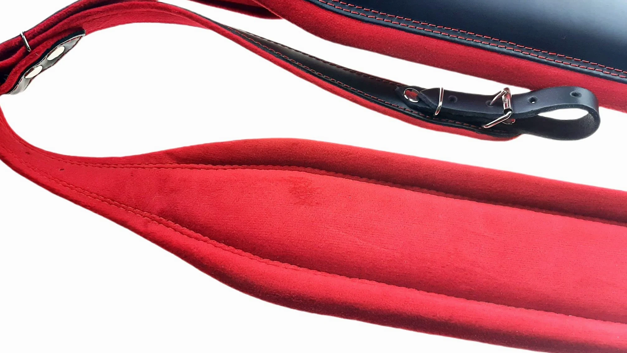 ProLine 9,3cm Fisarmonica Tracolla Pelle Rosso