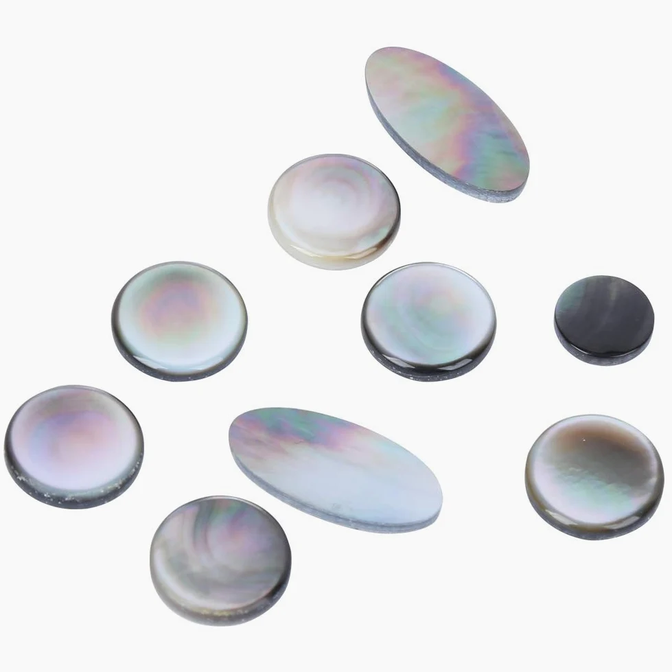 Tbest Bottoniera per Sassofono, 9 Pezzi, Set di Bottoni per Chiave Sax in Bianco e Nero, Accessori per Strumenti Musicali, Accessori per Decorazioni per Bottoni per Sassofono