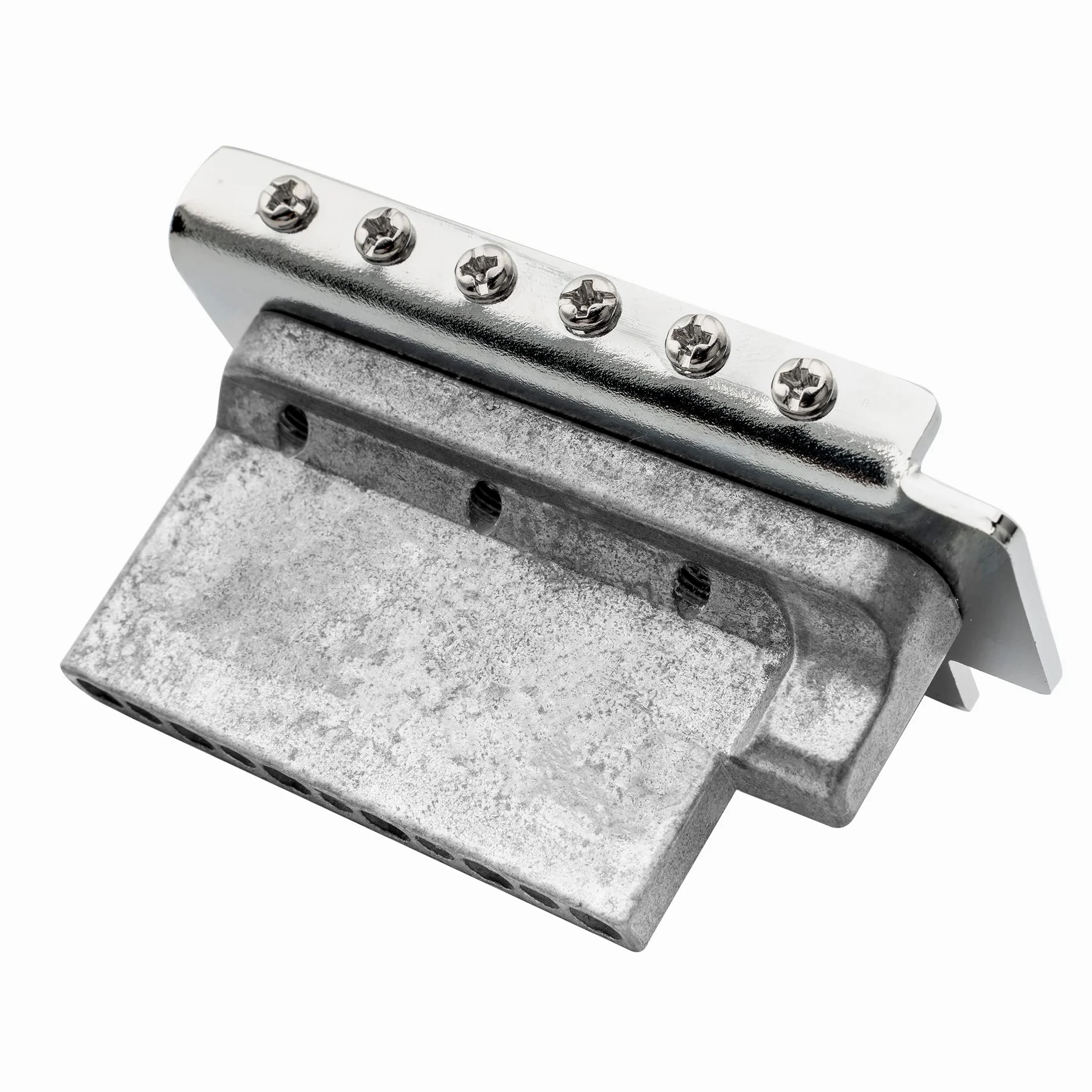Musiclily 52,5mm Ponte Tremolo 6 Viti per Chitarra Elettrica tipo Strat, Cromato
