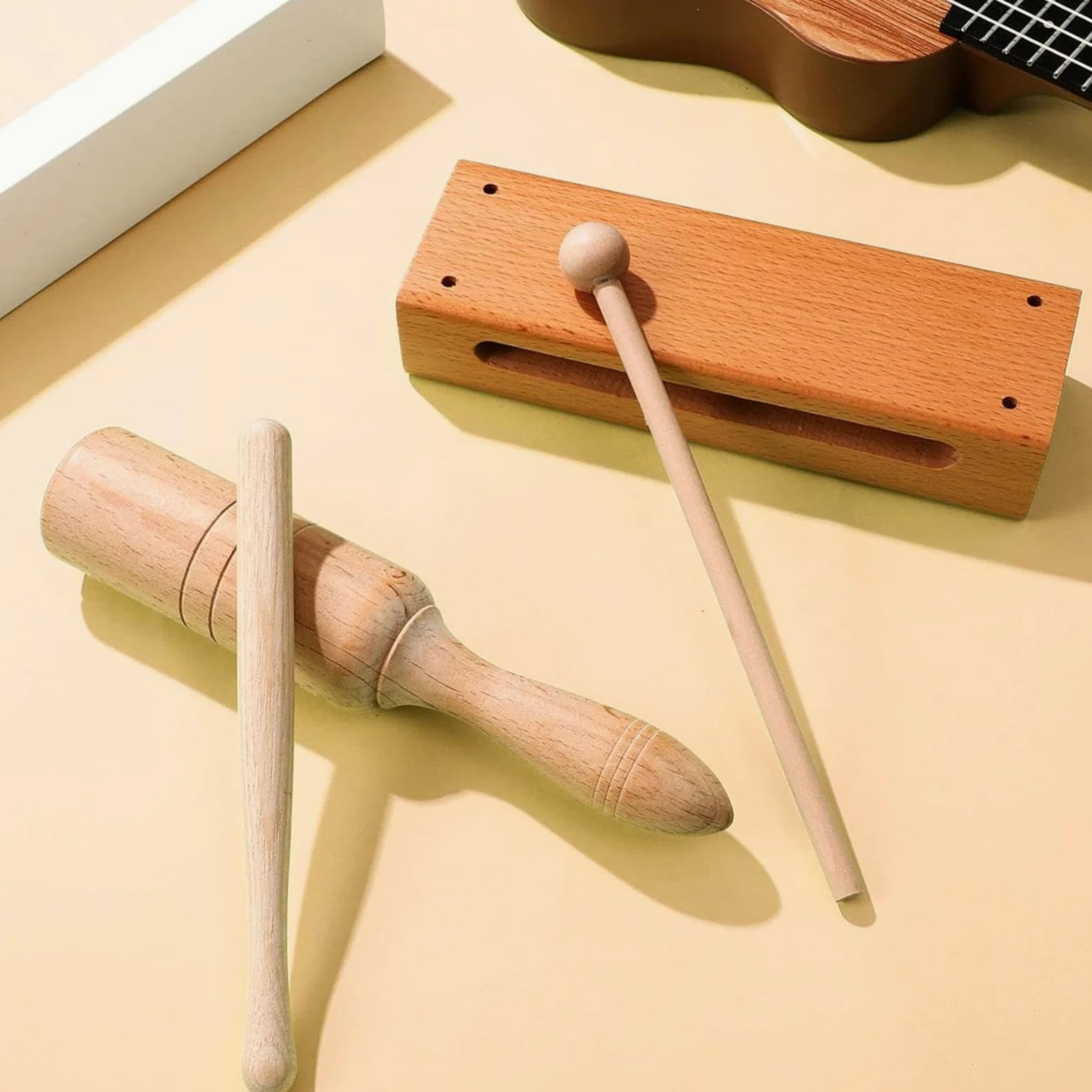 Blocco di Legno in Legno per Bambini E Adulti per Lezioni di Musica, Strumento a Percussione