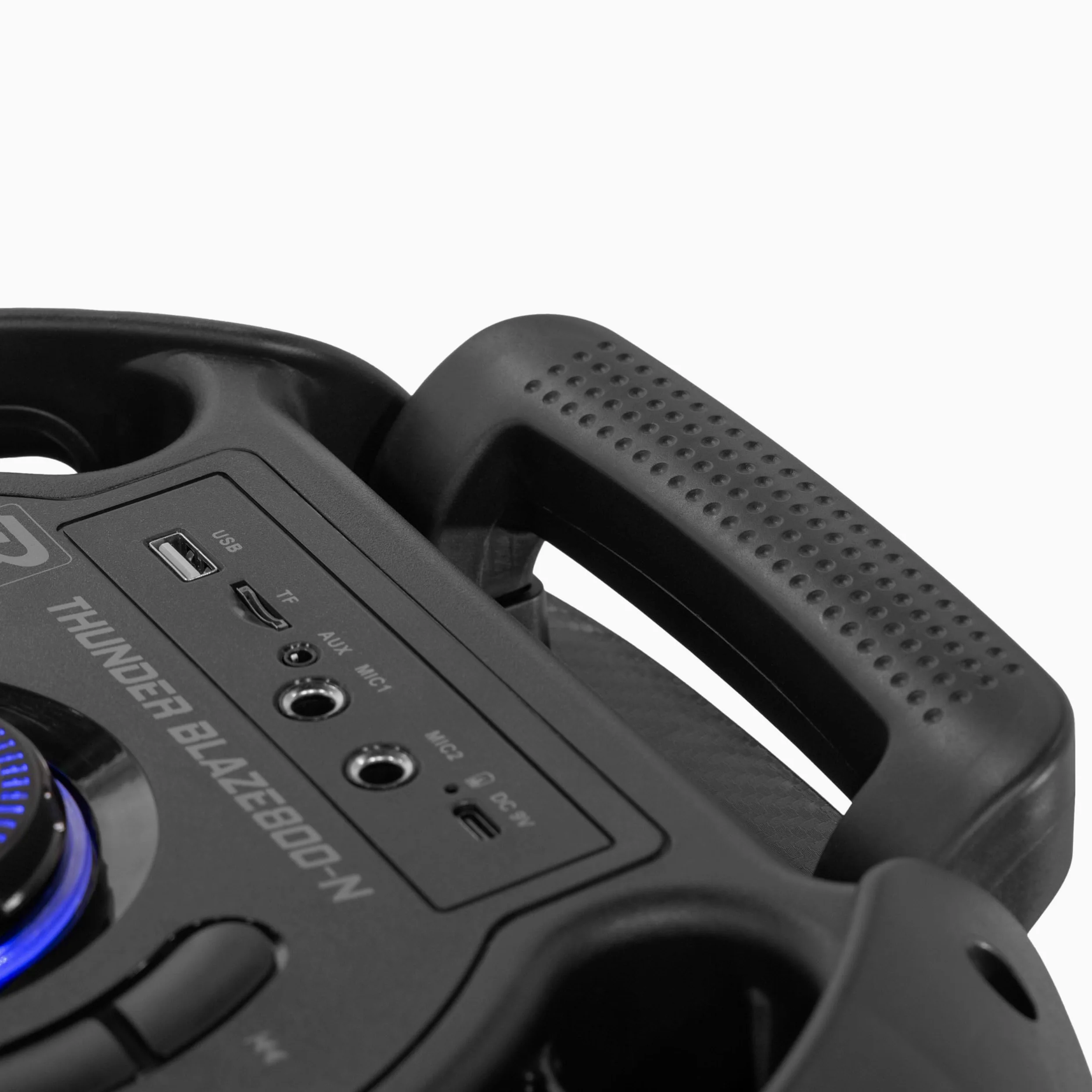 BoomTone DJ Thunder Blaze 800-N - Altoparlante attivo portatile 800 W con effetti luminosi, Bluetooth 5.0, lettore USB/SD, microfono incluso, batteria ricaricabile, ideale per DJ, feste, karaoke