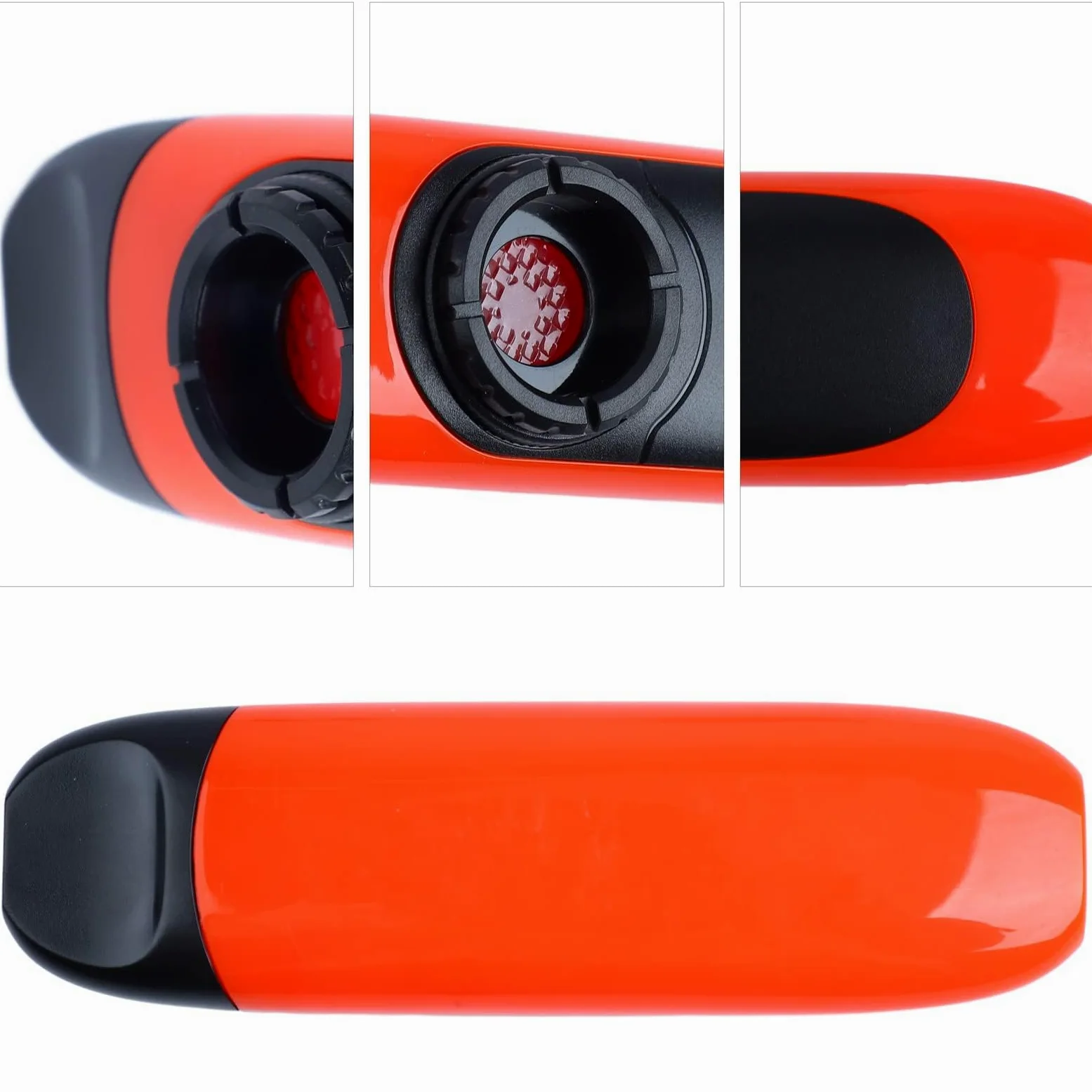 Kazoo Elettrico Professionale da 11 cm, Set Portatile Facile da Usare con Pickup a Membrana e Registratore (Arancia)