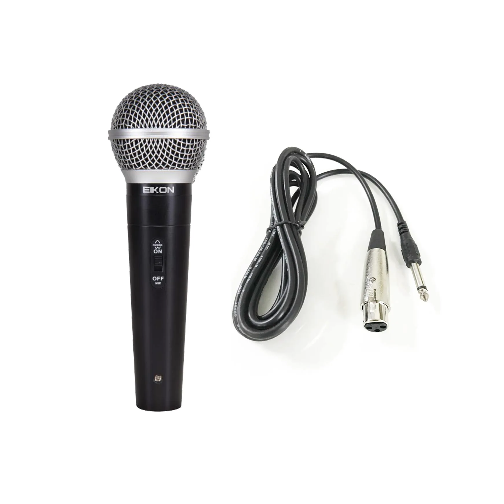 PROEL EIKON DM580LC - Microfono dinamico cardioide switch on/off per voce, canto, karaoke