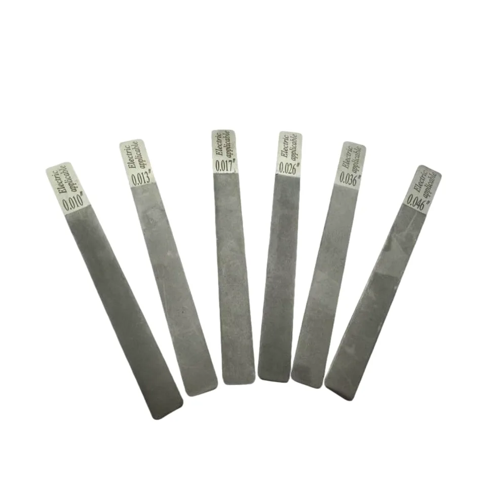 Strumento per chitarra, set di lime per capotasti, strumento liutaio per chitarra, kit di lime per la riparazione della chitarra, strumento per la manutenzione delle corde (elettrico 10-46)