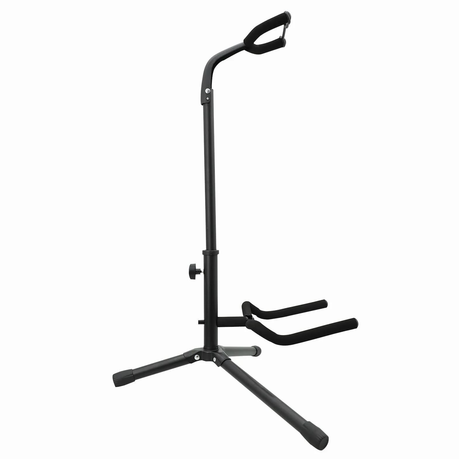 Rayzm Supporto per chitarra con regolazione in altezza, Supporto da pavimento in metallo per chitarra acustica/elettrica/classica, basso, mandolino e banjo