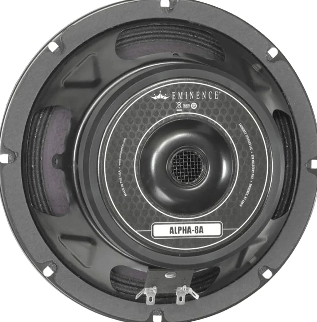 Eminence American Standard Alpha-8A - Altoparlante audio Pro da 8", 125 Watt a 8 Ohm, nero