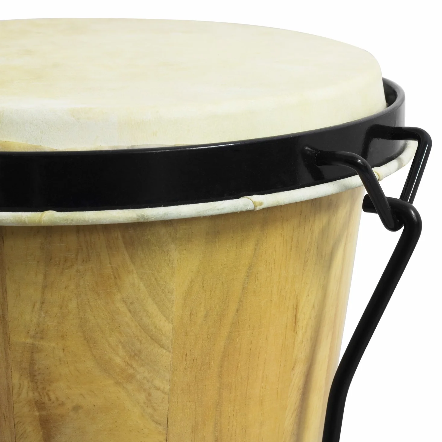 World Rhythm Bon7-Nt Tamburi Bongo in Rovere per Principianti da 6" e 7" con Finitura Naturale Bonghi