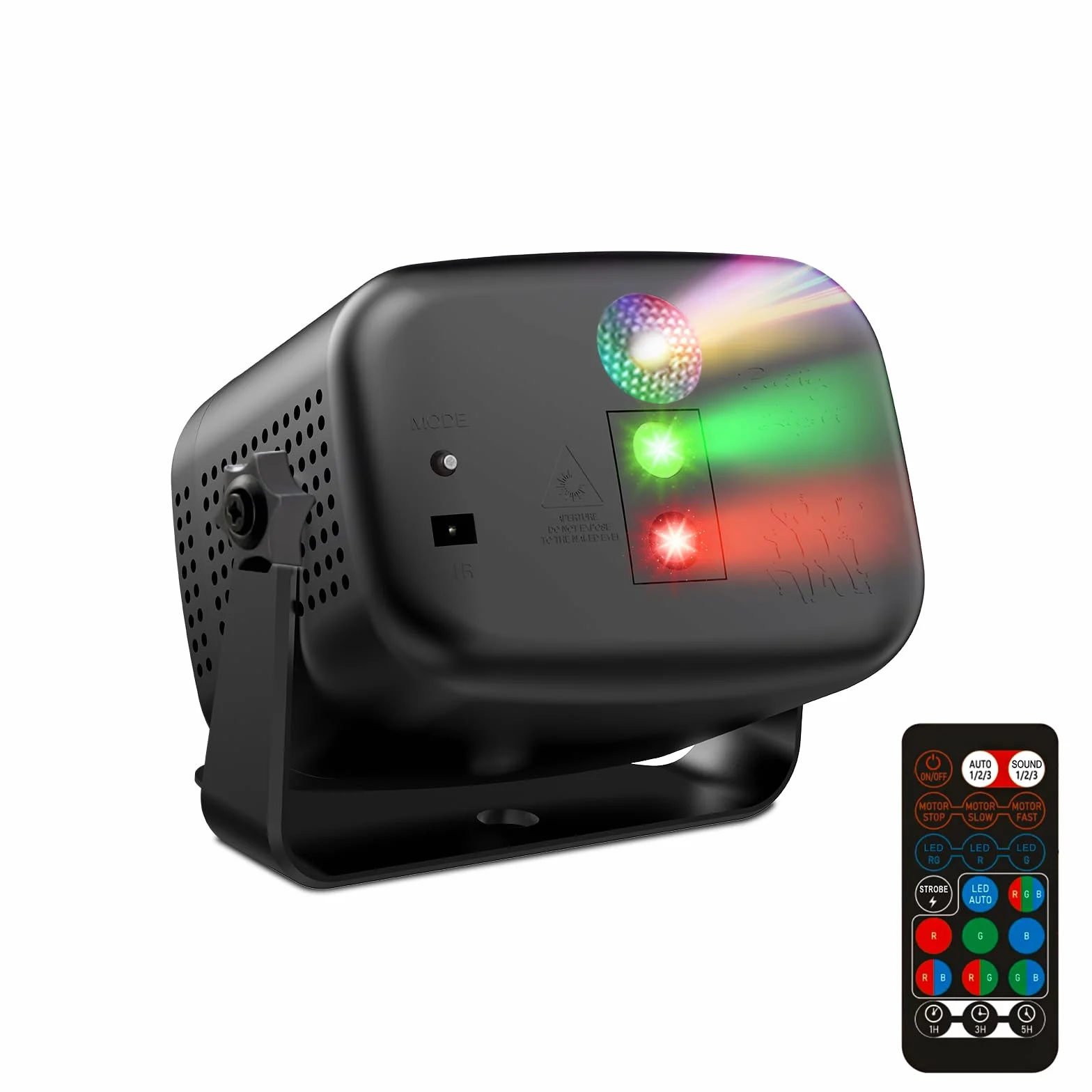 Luce da discoteca per feste Mini luce da discoteca con effetto stroboscopico con telecomando RGB con 60 effetti per club, feste per bambini, compleanni, matrimoni