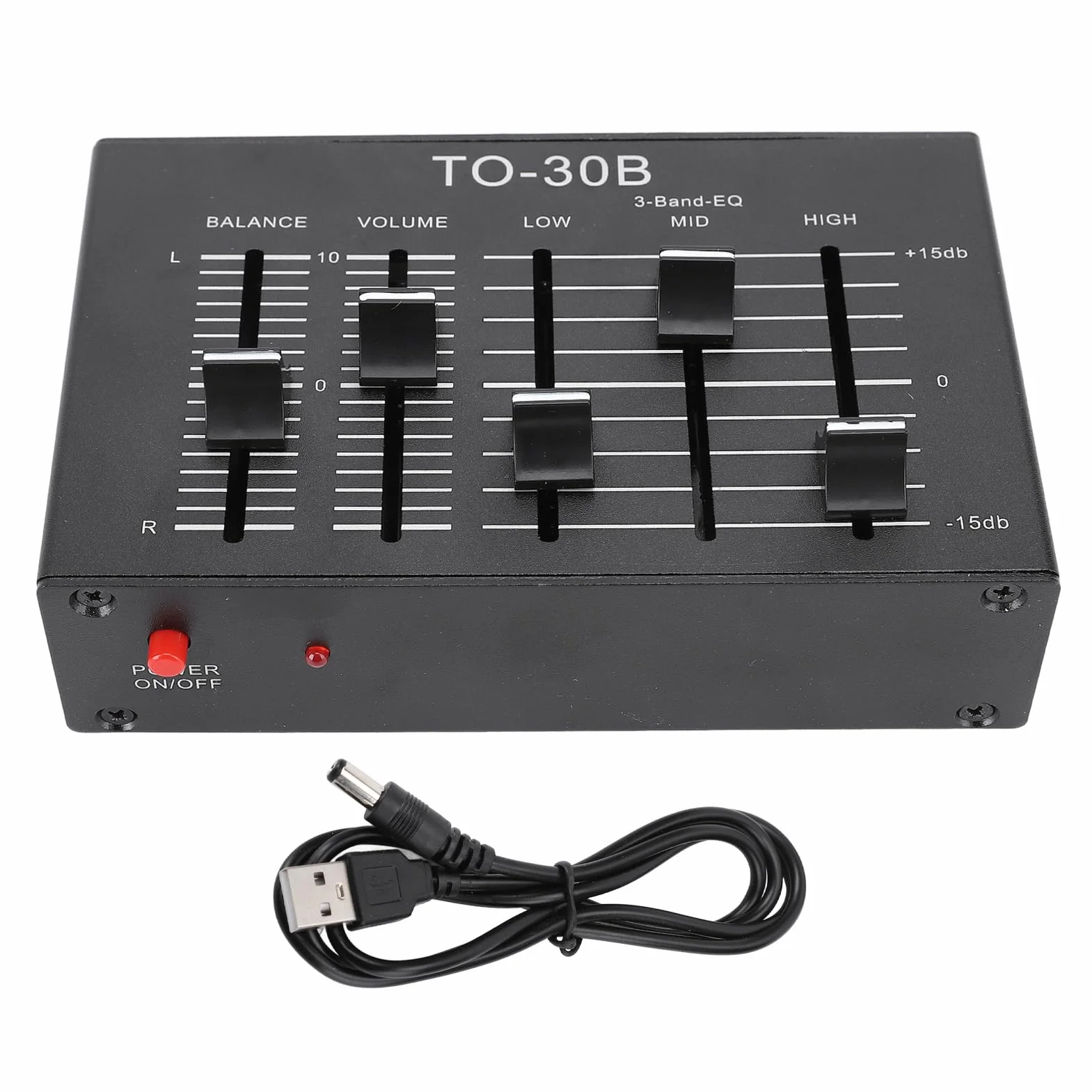 3 Banda EQ, Equalizzatore Stereo con Controllo del Volume e Bilanciamento del Segnale, Regolazione del Bilanciamento, Riduzione del Rumore