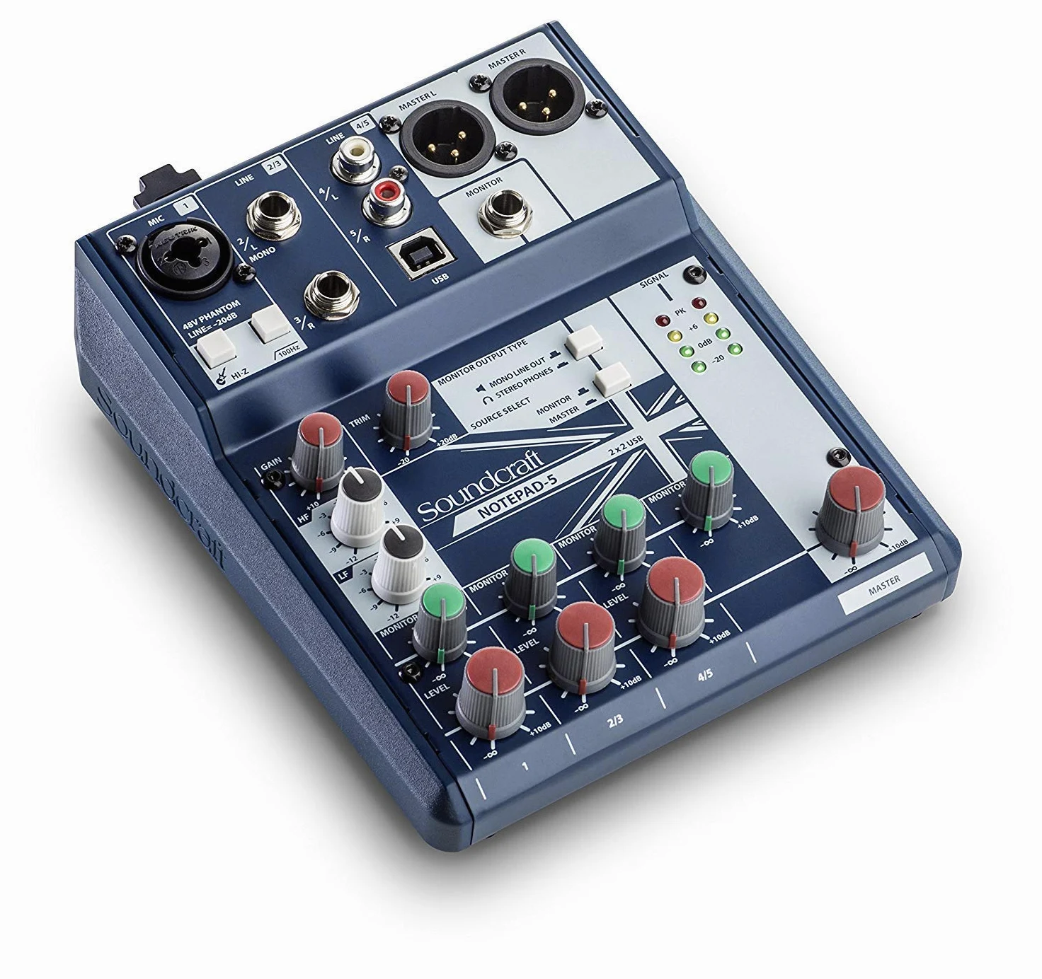 SOUNDCRAFT NOTEPAD 5 Console de mixage avec USB I/O