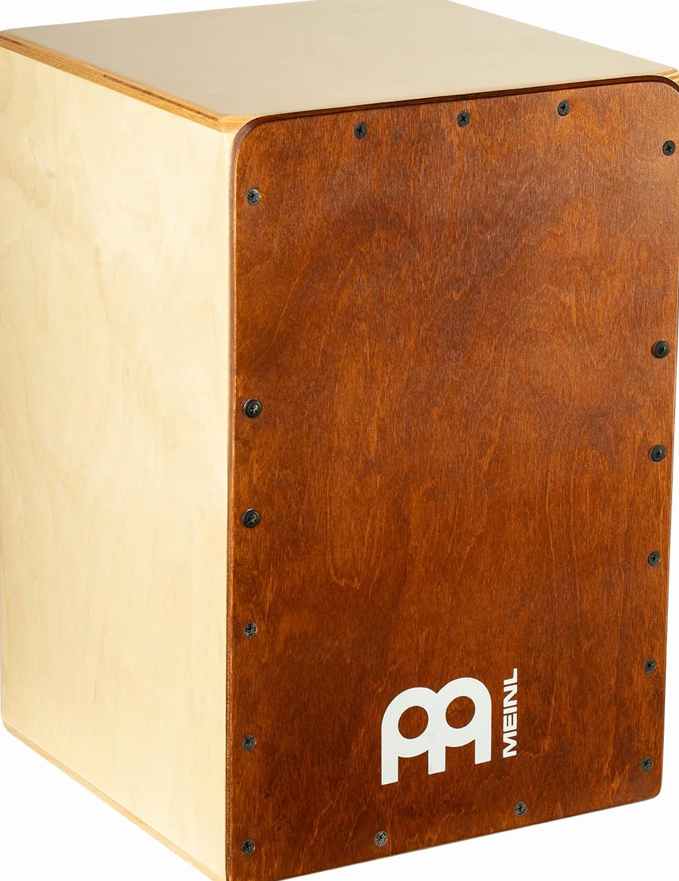 Meinl Percussion Snarecraft Cajon Instrument - Drum Box Compatto con 2 Cordiere - Superficie di Suono Betulla Almond (SC80AB)