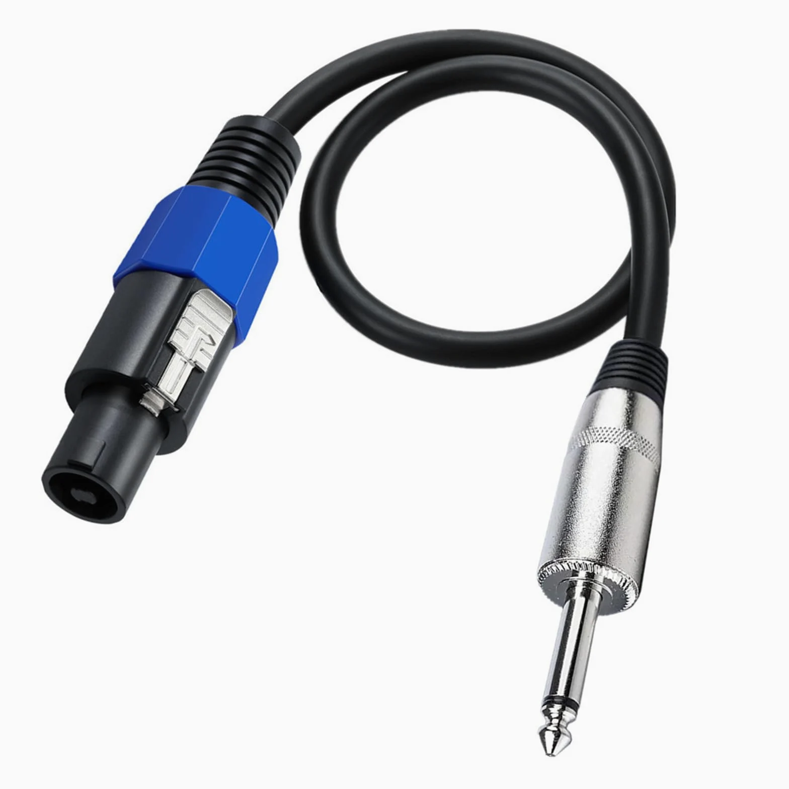 Cavo adattatore maschio da 6,35 mm a maschio Speakon maschio da 6,35 mm a connettore maschio Speakon per amplificatore di potenza altoparlante mono da 6,35 mm amplificatore per chitarra