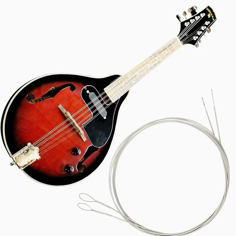 Calibro leggero di mandolino in nichel d'acciaio (.010-.034) con estremità ad anello