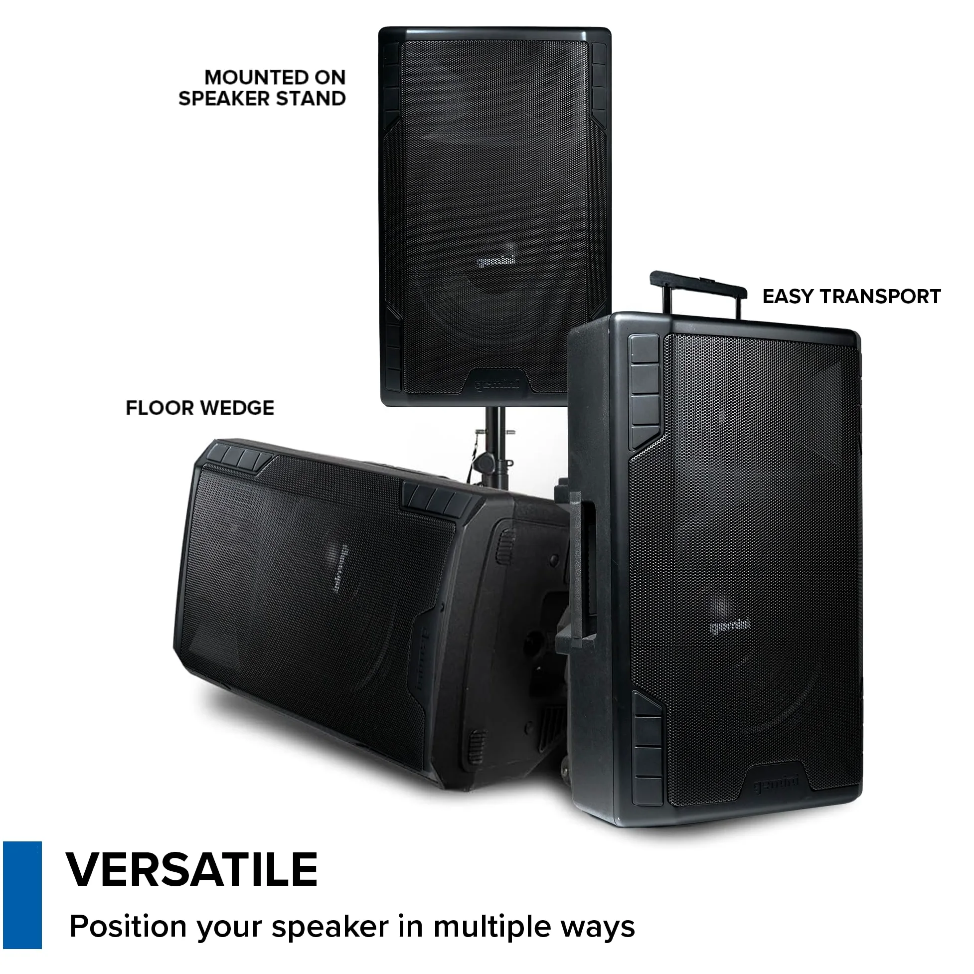 Gemini Sound GSP-5500 Altoparlante PA Bluetooth da 15 pollici 2200W