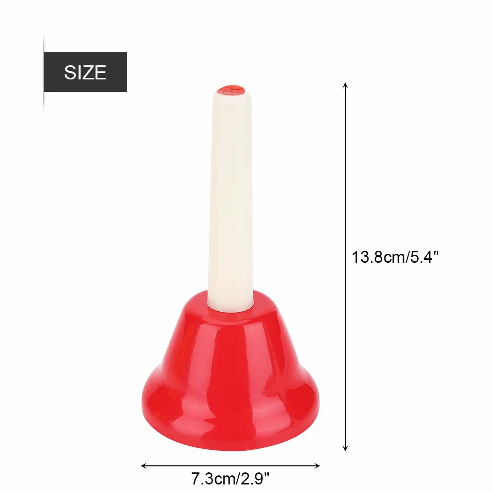 Set di 8 campane diatoniche in metallo, per decorazione di nozze, orchestra per bambini, educazione musicale, musica per feste