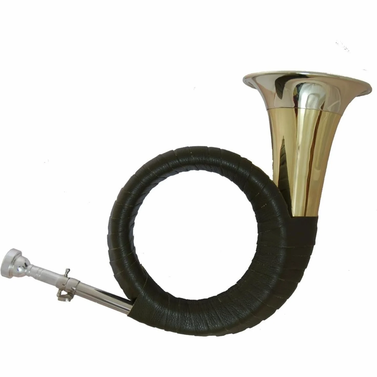 TJG-202 Classic – Fürst-Pless Horn (corno di caccia) in B – Costruzione tradizionale – gambo grande, imbuto da 120 mm, involucro in similpelle – suono elegante e morbido