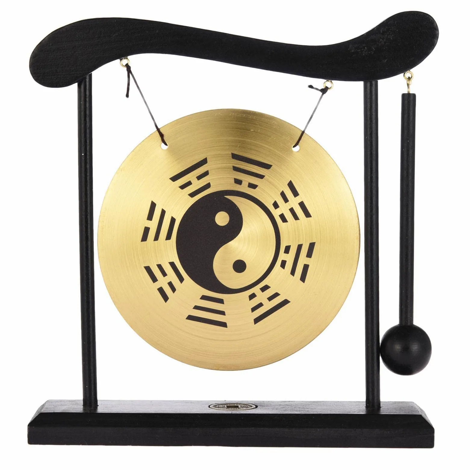 Mini Desktop Gong – strumenti giapponesi Gong Percussion – Campana per meditazione Feng Shui – Yin Yang decorazione per la casa e l'ufficio