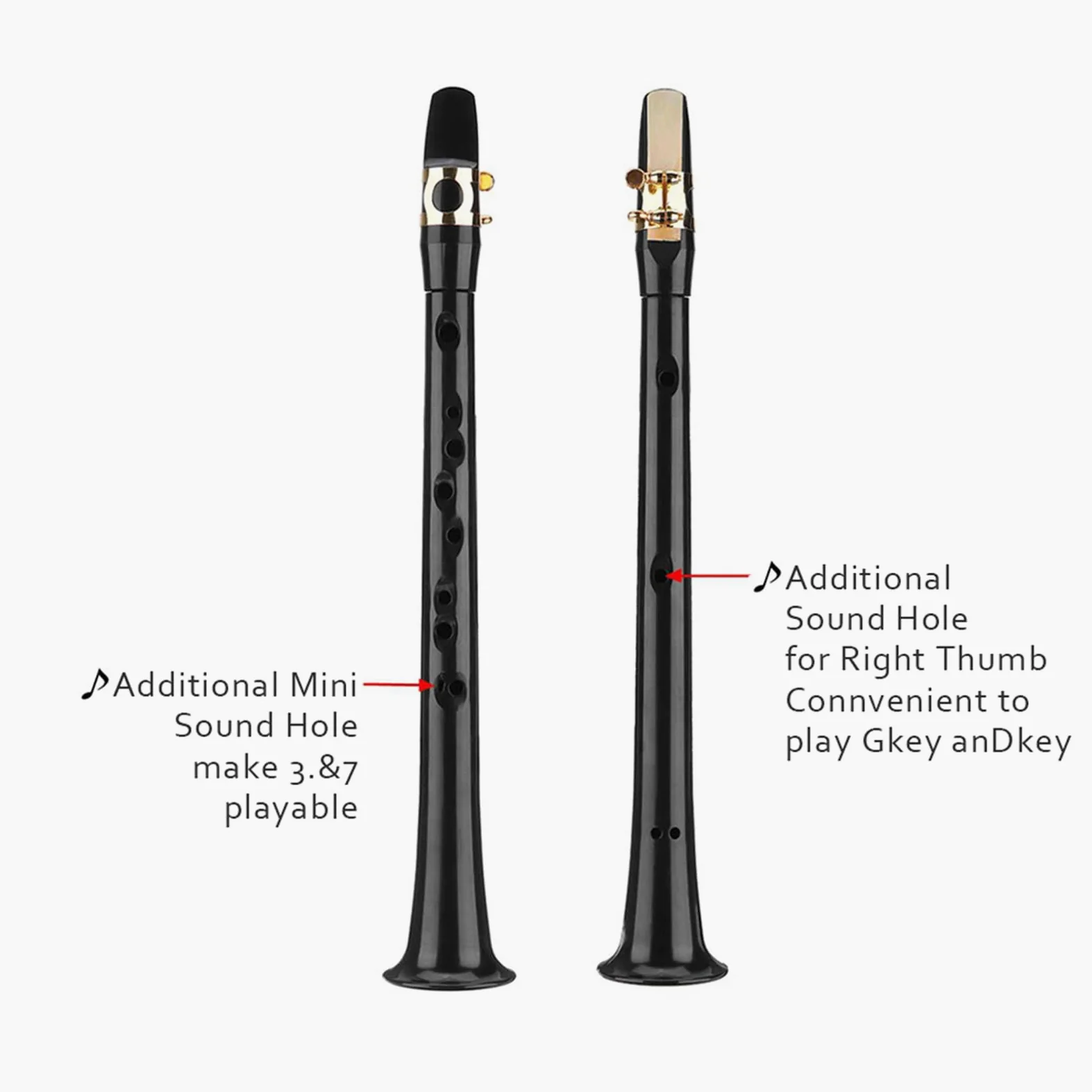1/2 Kit di sassofono tascabile, Sax Alto Portatile con 4 ance 8 Cuscino dentale e borsa per trasporto | per strumenti a per principianti in sassofono, pratica leggera BB Sassofono