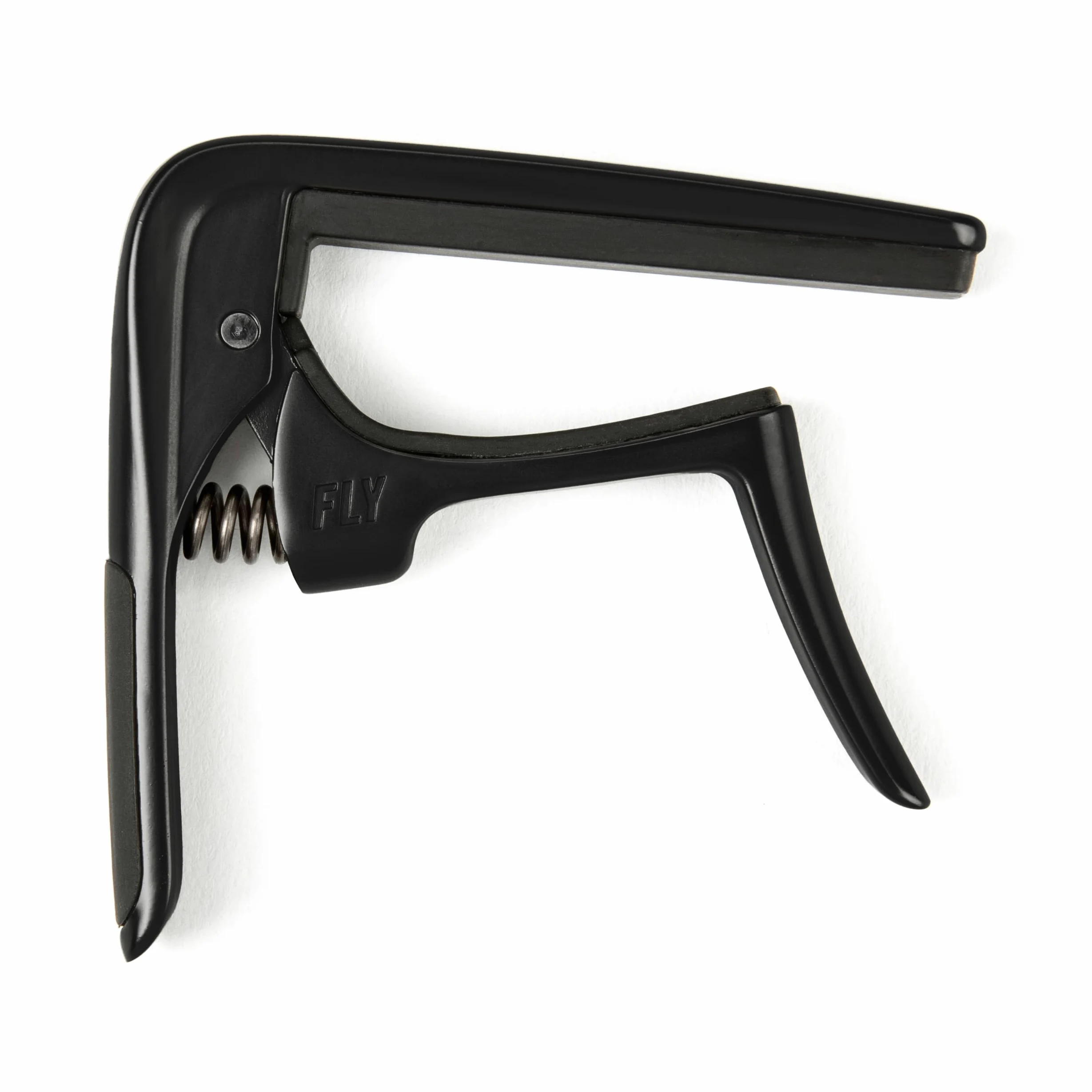 DUNLOP - Capo per Chitarra Classica, Design a Raggio Piatto, Molla a Bassa Tensione, Colore Nero (67FBK Trigger Fly)
