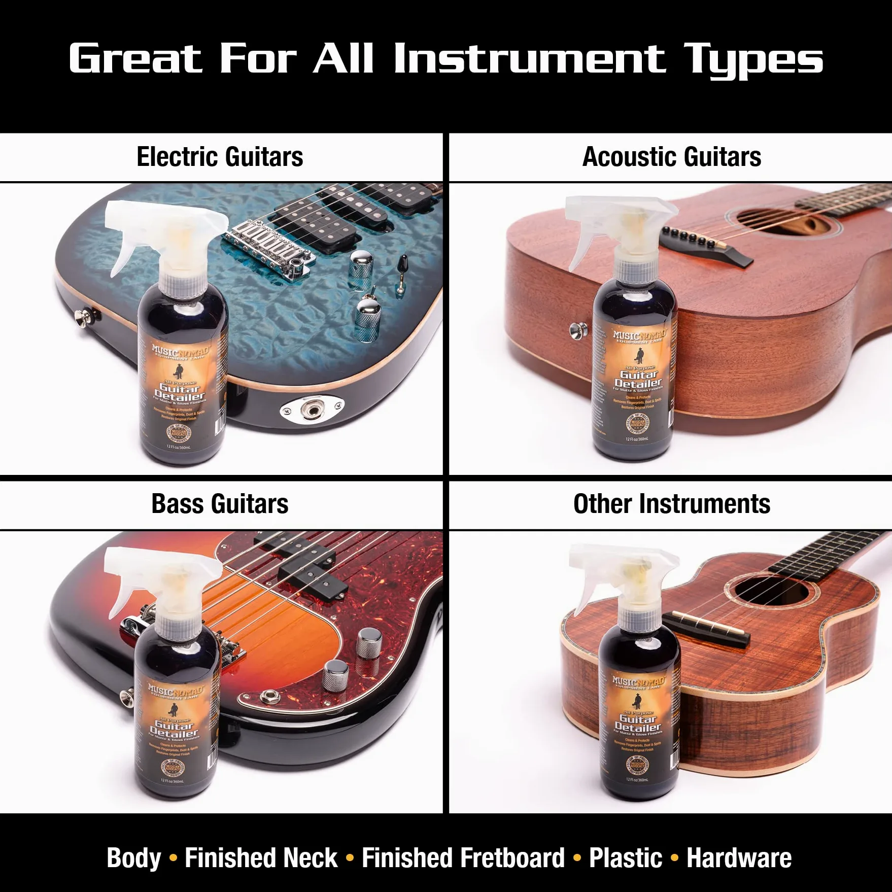 Music Nomad MN 15 2 chitarra Detailer Tech Size