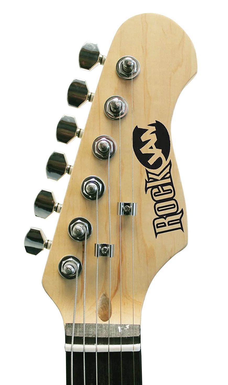Kit per chitarra elettrica a grandezza naturale di Rockjam con amplificatore per chitarra da 10 watt, lezioni, cinturino, sacchetto del gig, sceglie, whammy, piombo e corde di scorta - Blueburst